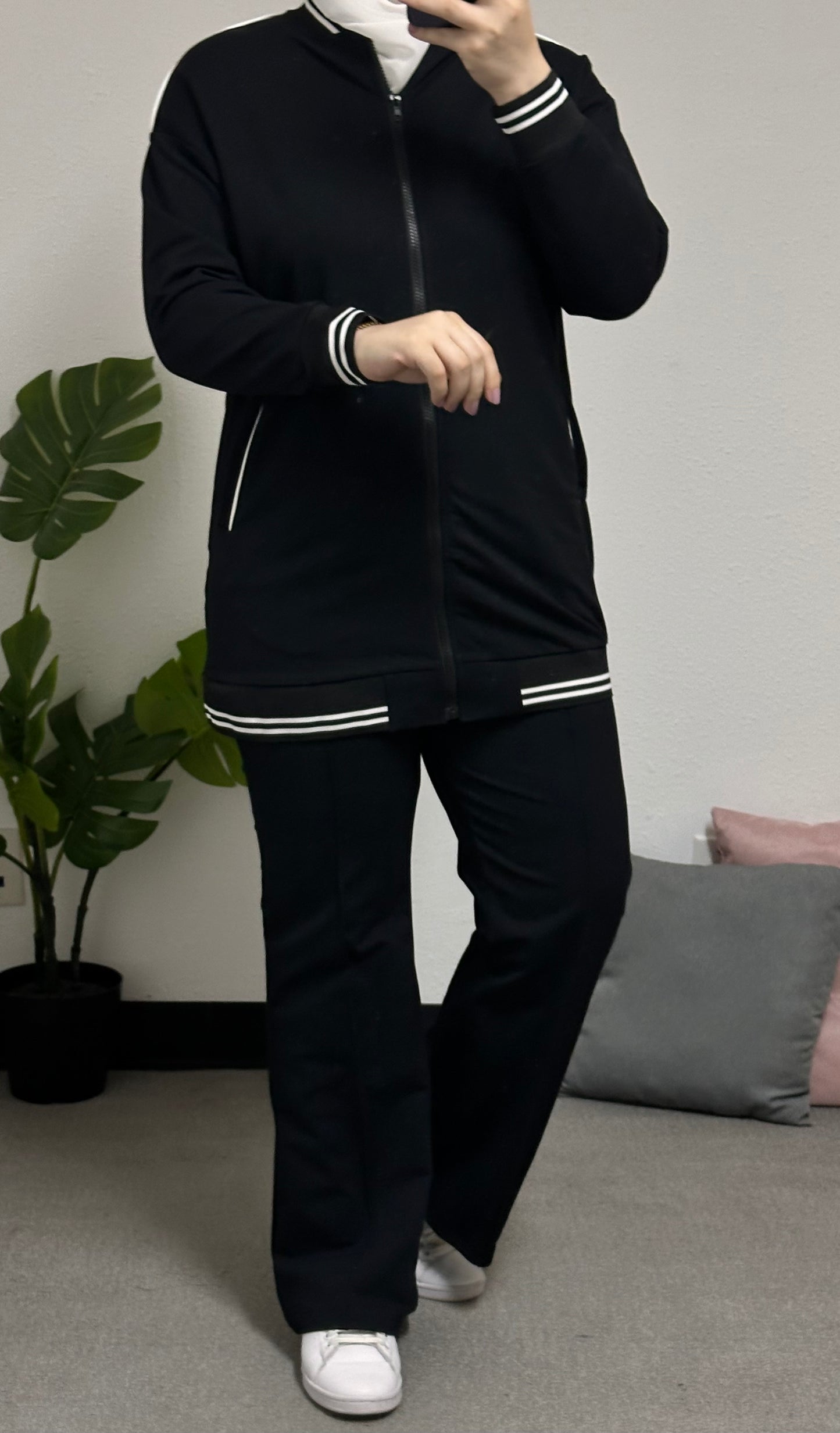 Two-piece cotton Tracksuit set