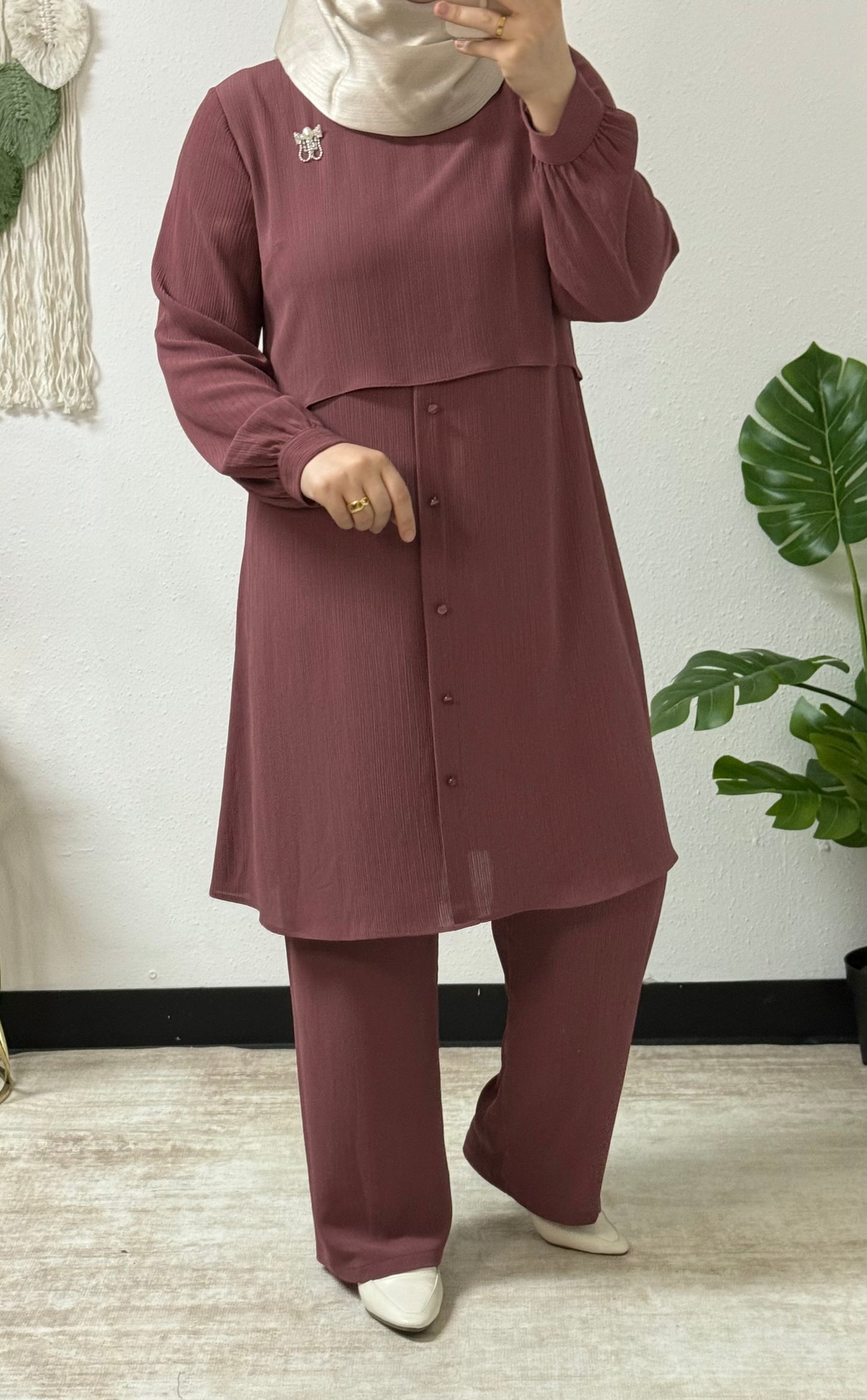 Pleat Effect Co-ord Set