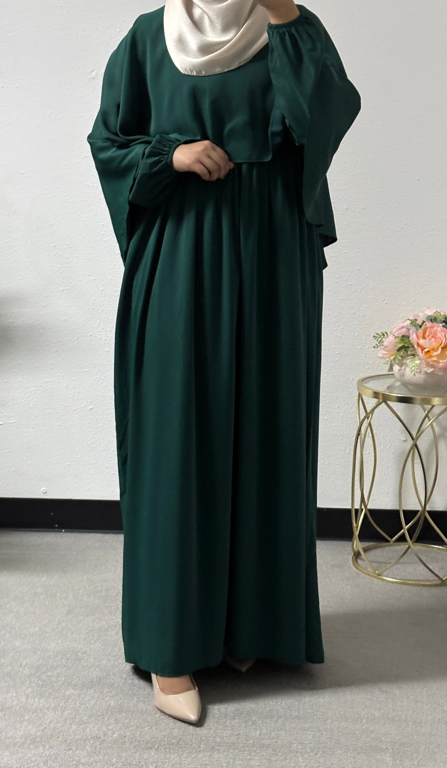 Butterfly style cape dress
