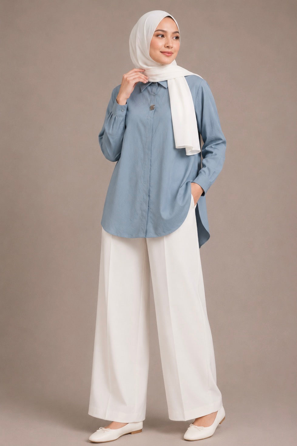 Collared Silk Shirt