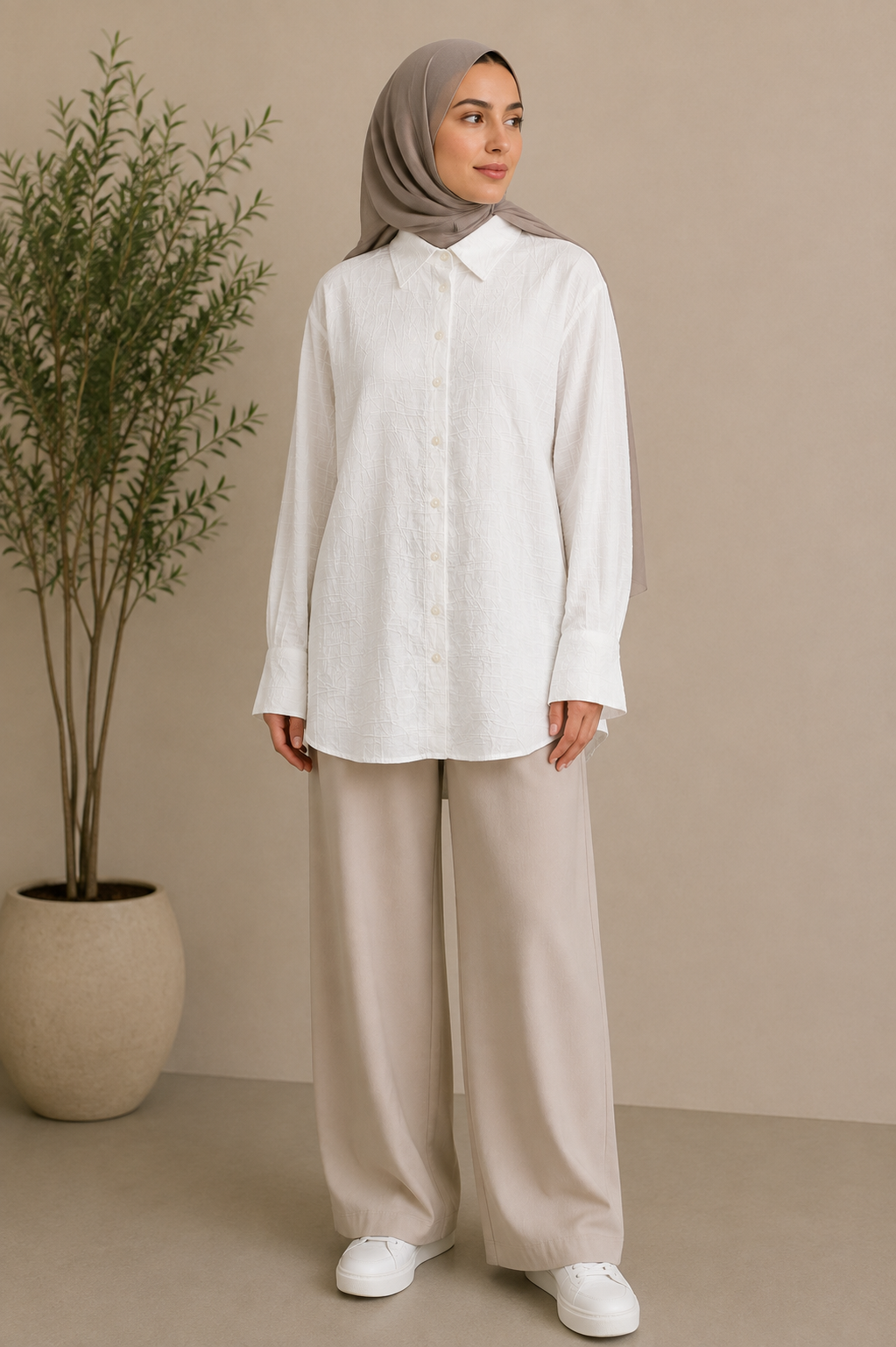 Textured Cotton Shirt