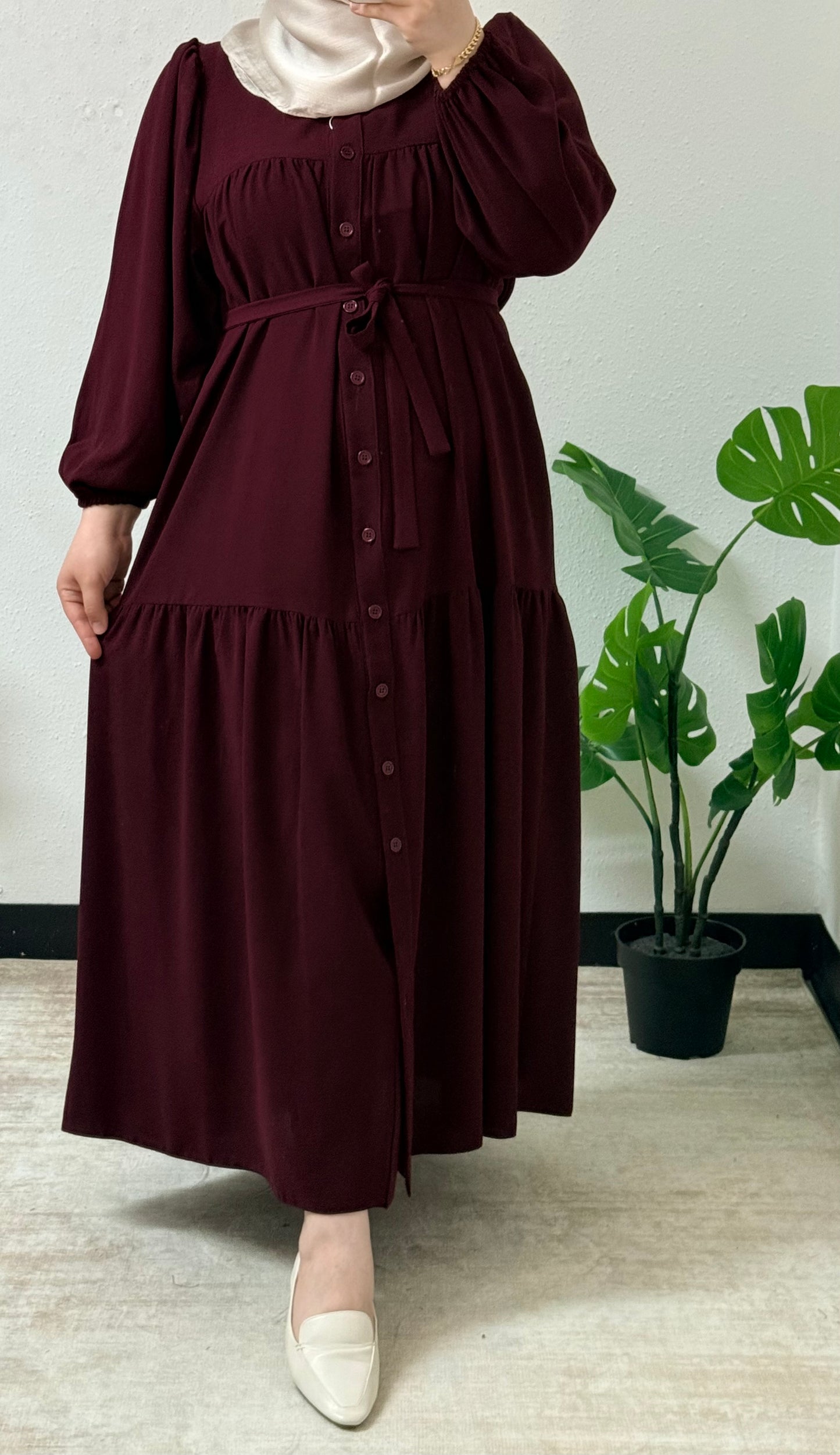Simple Buton Dress