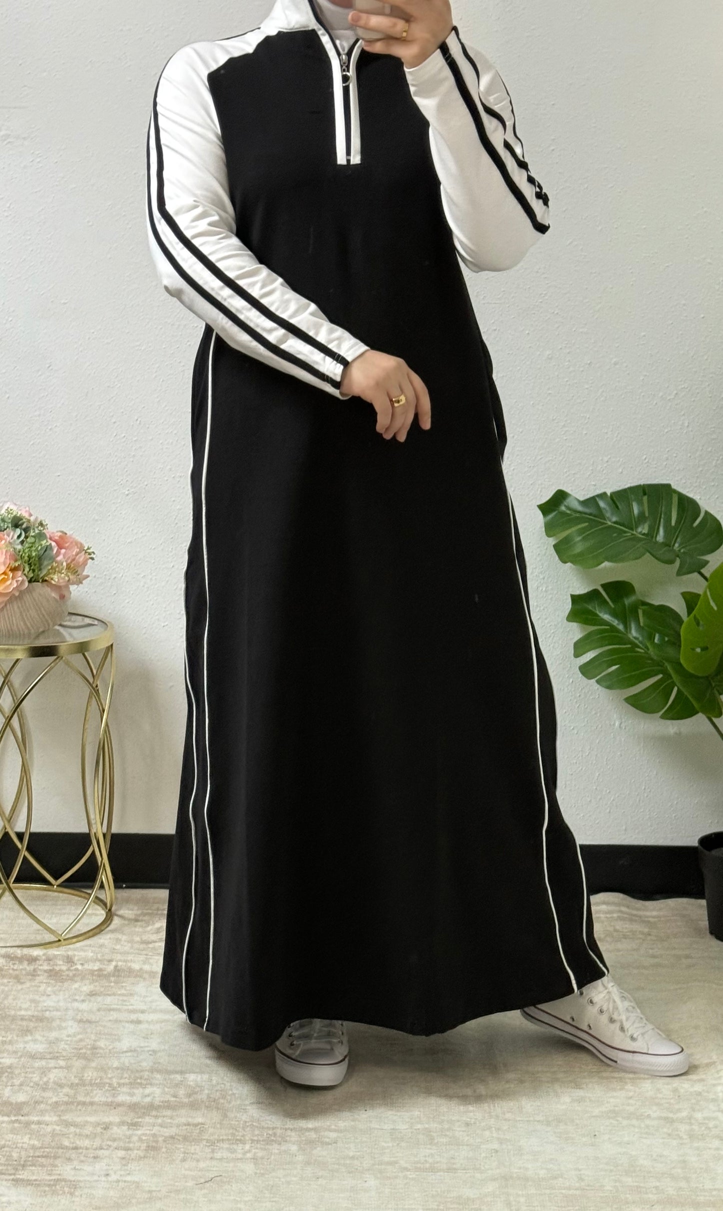 Sporty Chic Tracksuit Dress