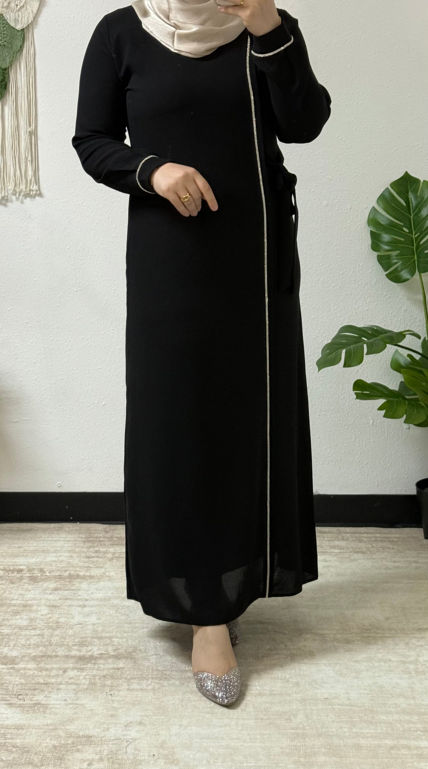 Beaded chiffon dress