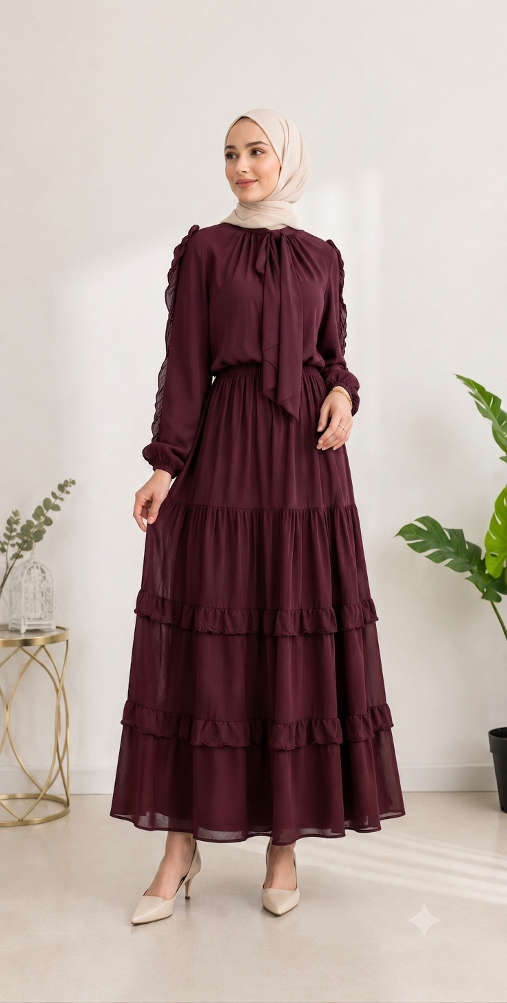Linen Ruffled Set