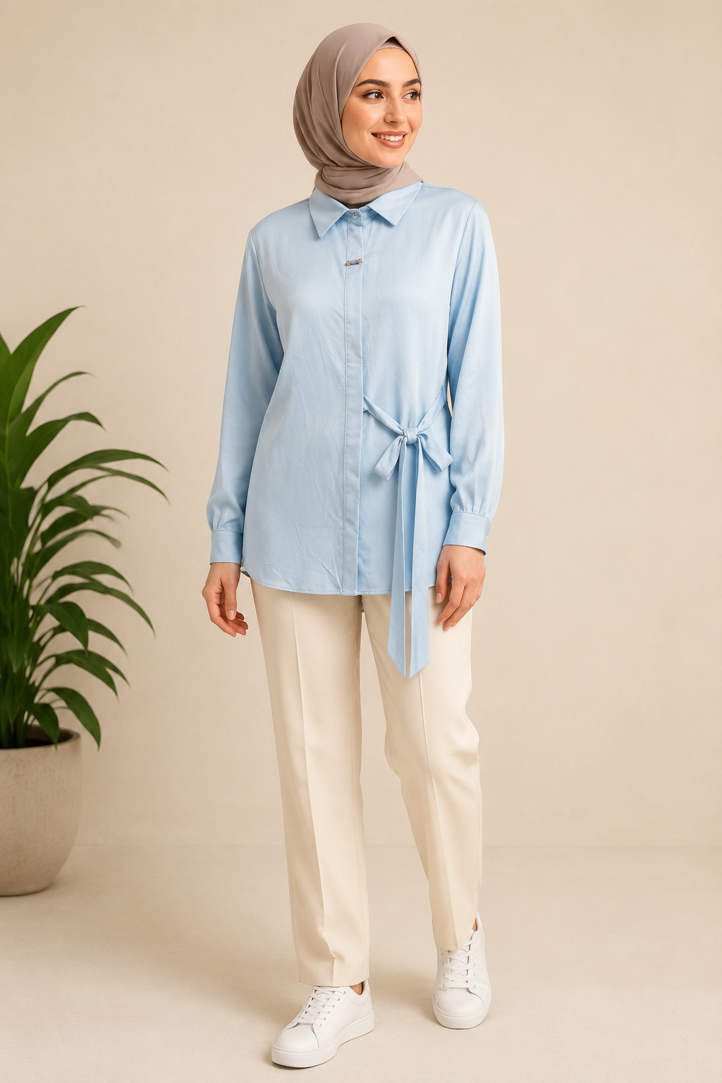 Side Ribbon Shirt