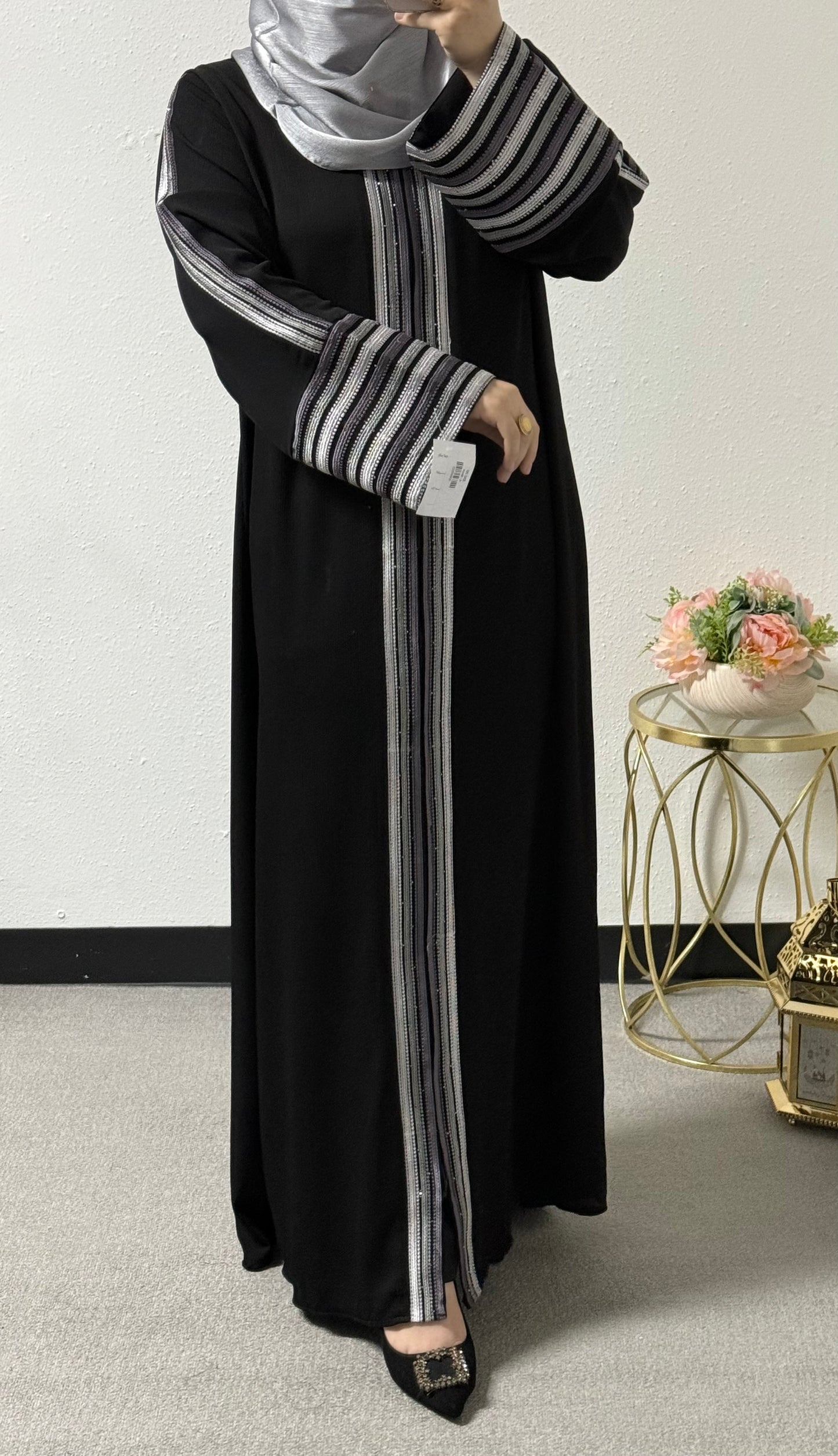 Plus size elegant abaya