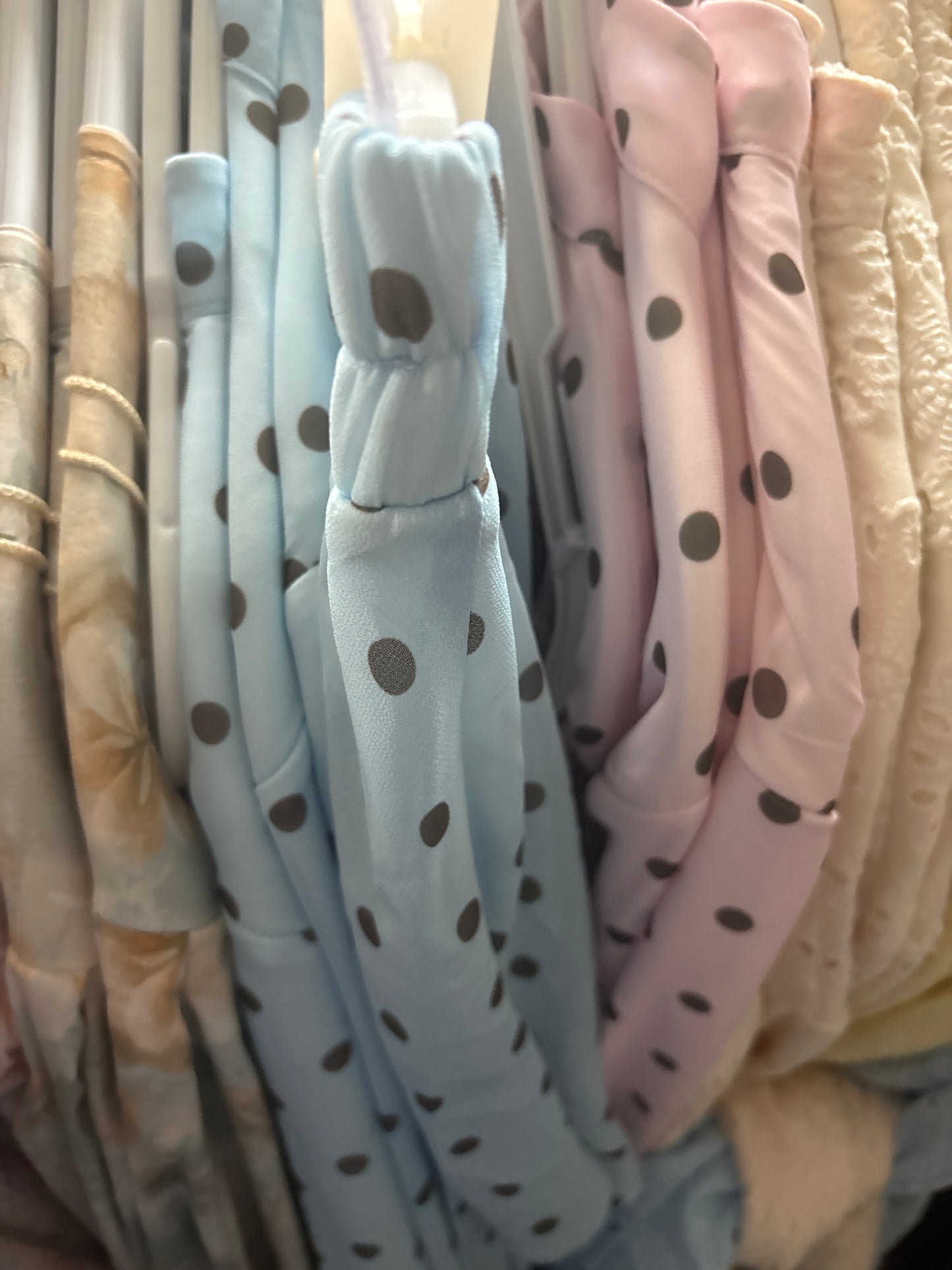 Polka Dot Chiffon Skirt Set