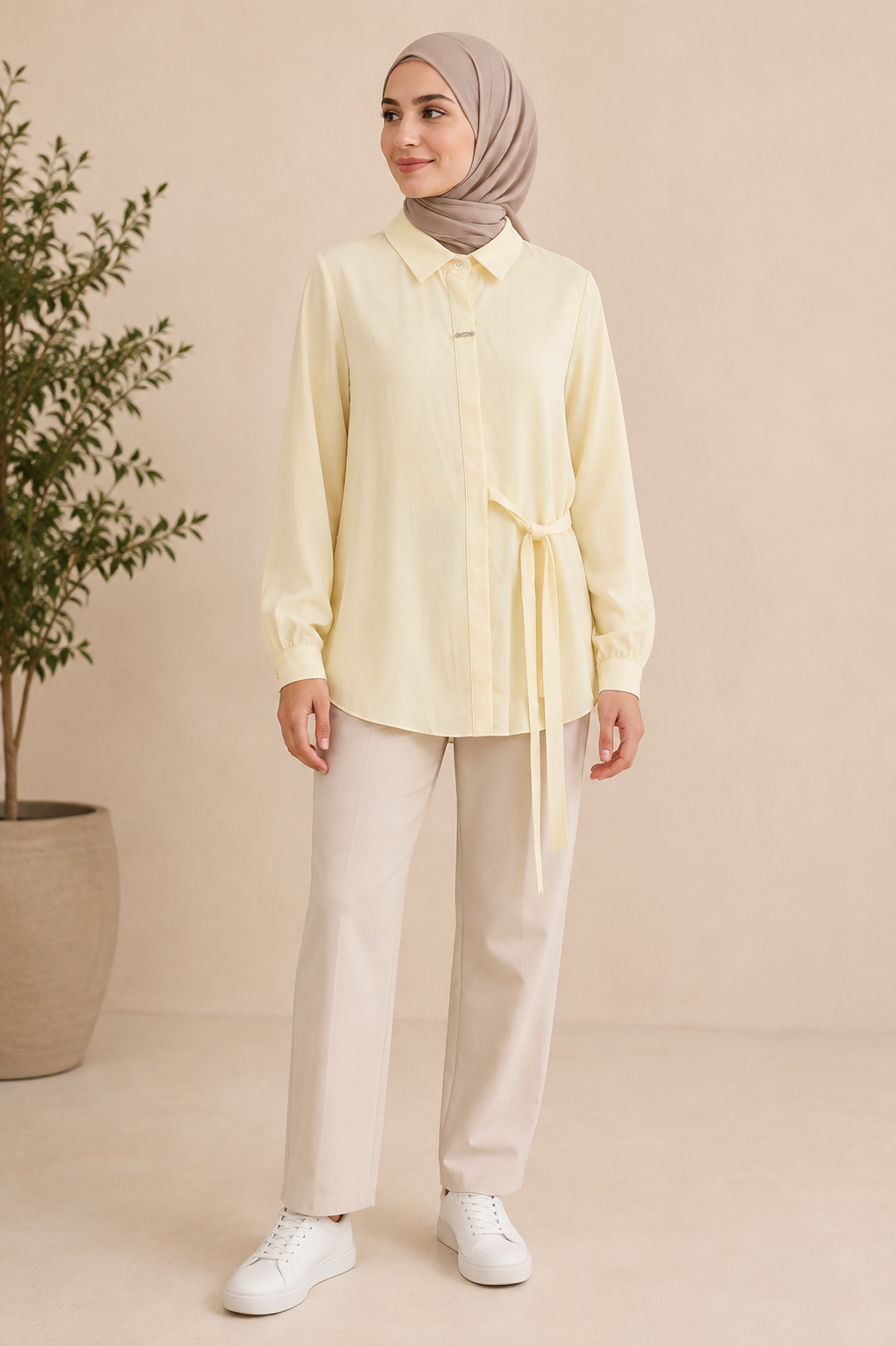 Side Ribbon Shirt