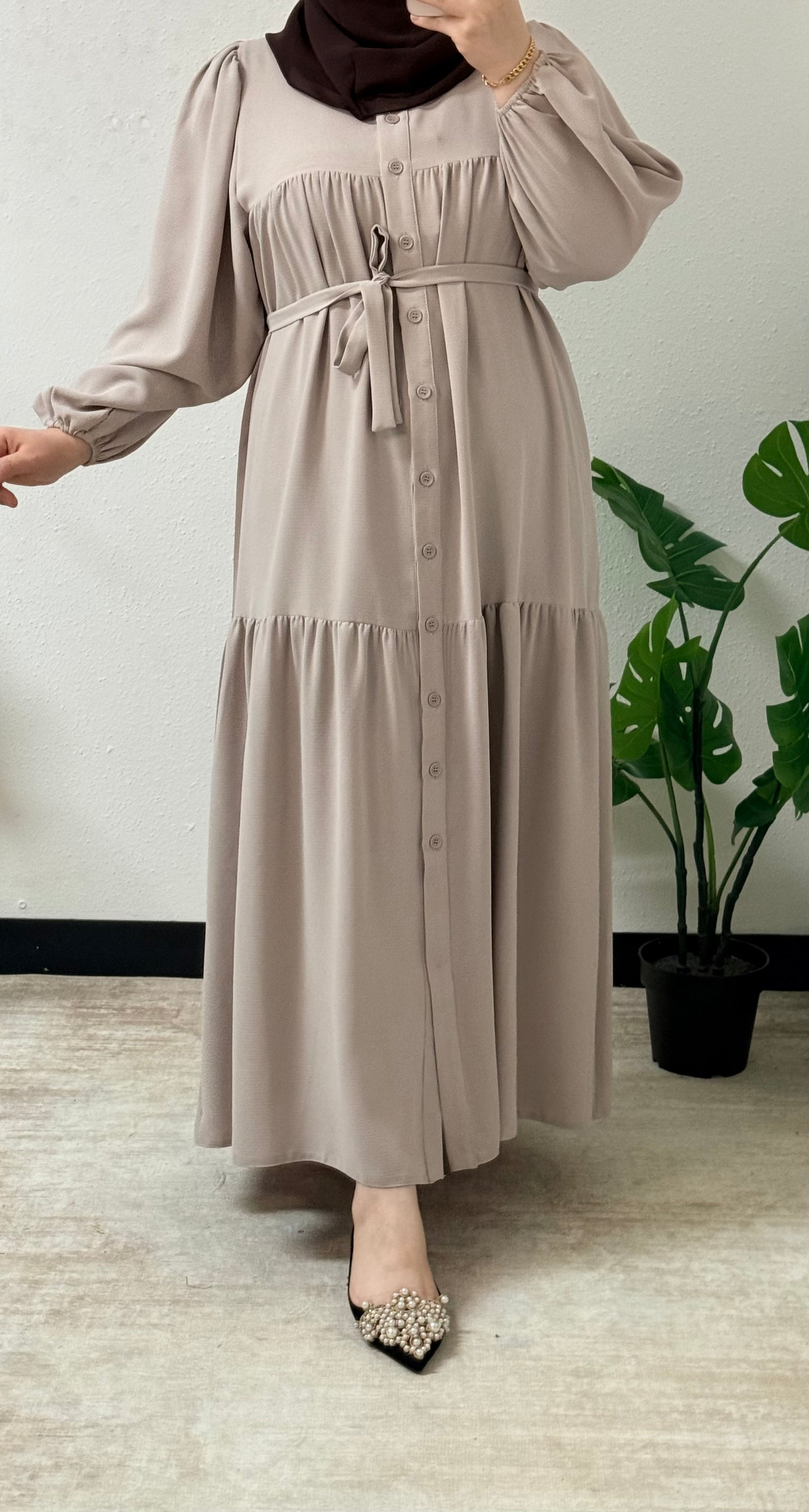 Simple Buton Dress