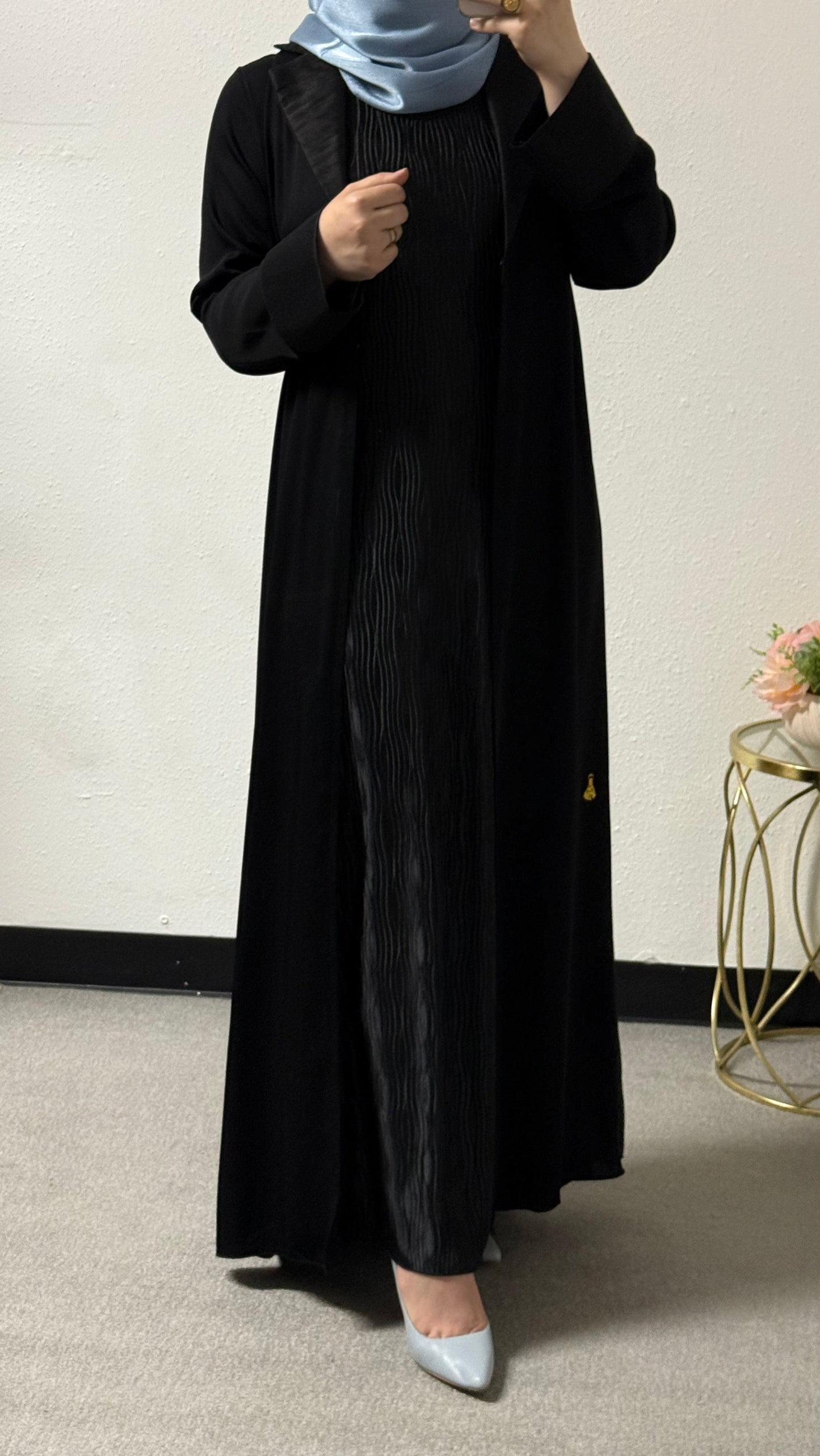 Two-piece blazer style abaya set