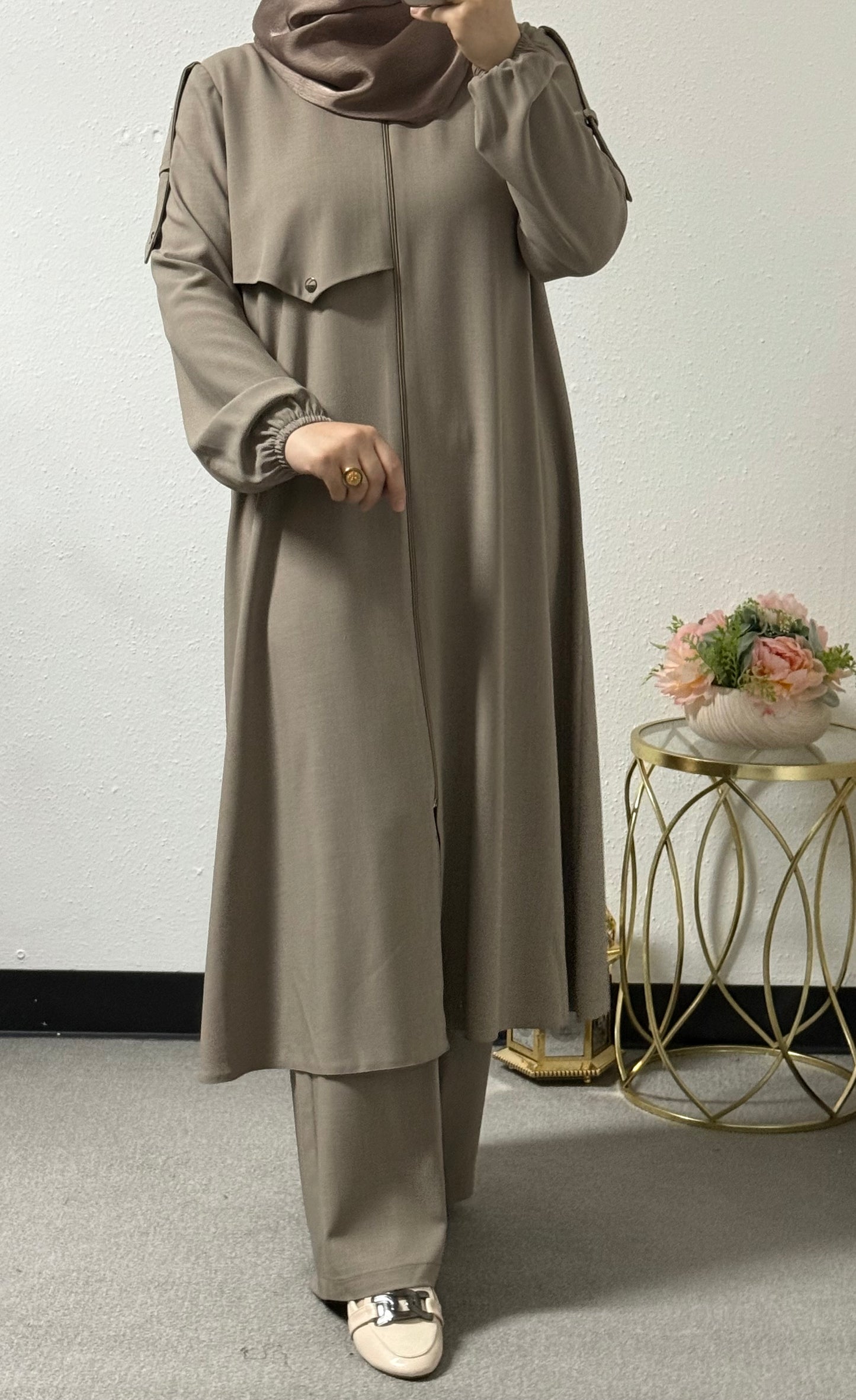 Long shirt 2-piece set