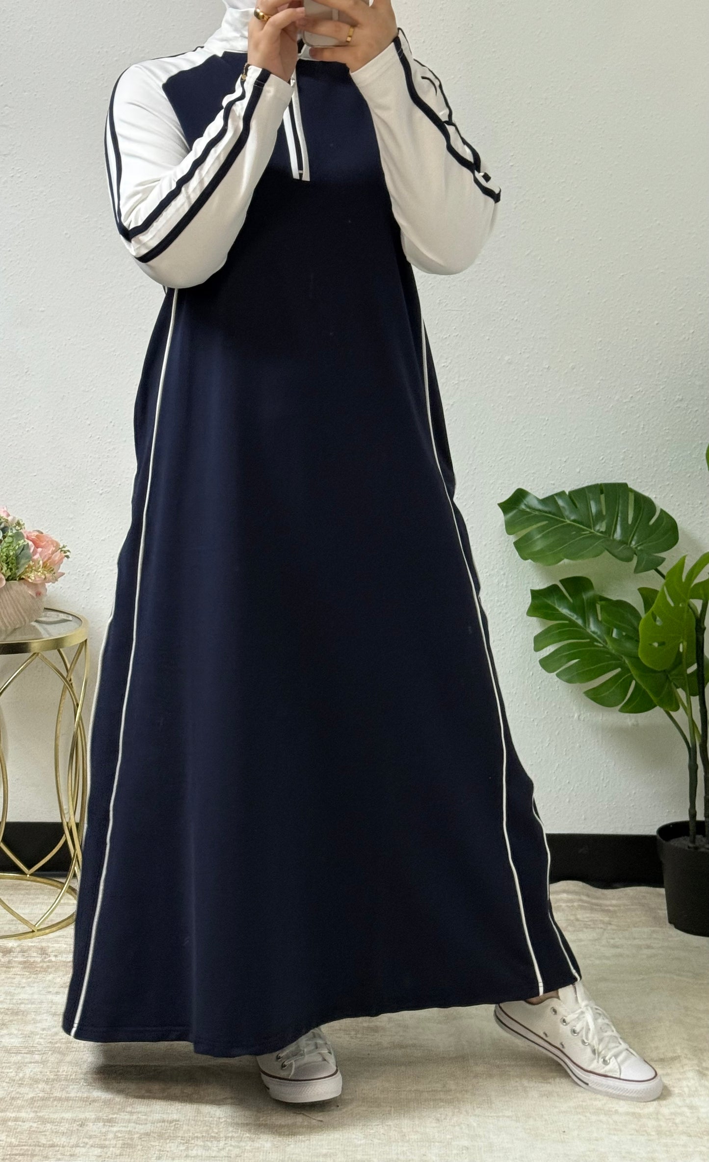 Sporty Chic Tracksuit Dress