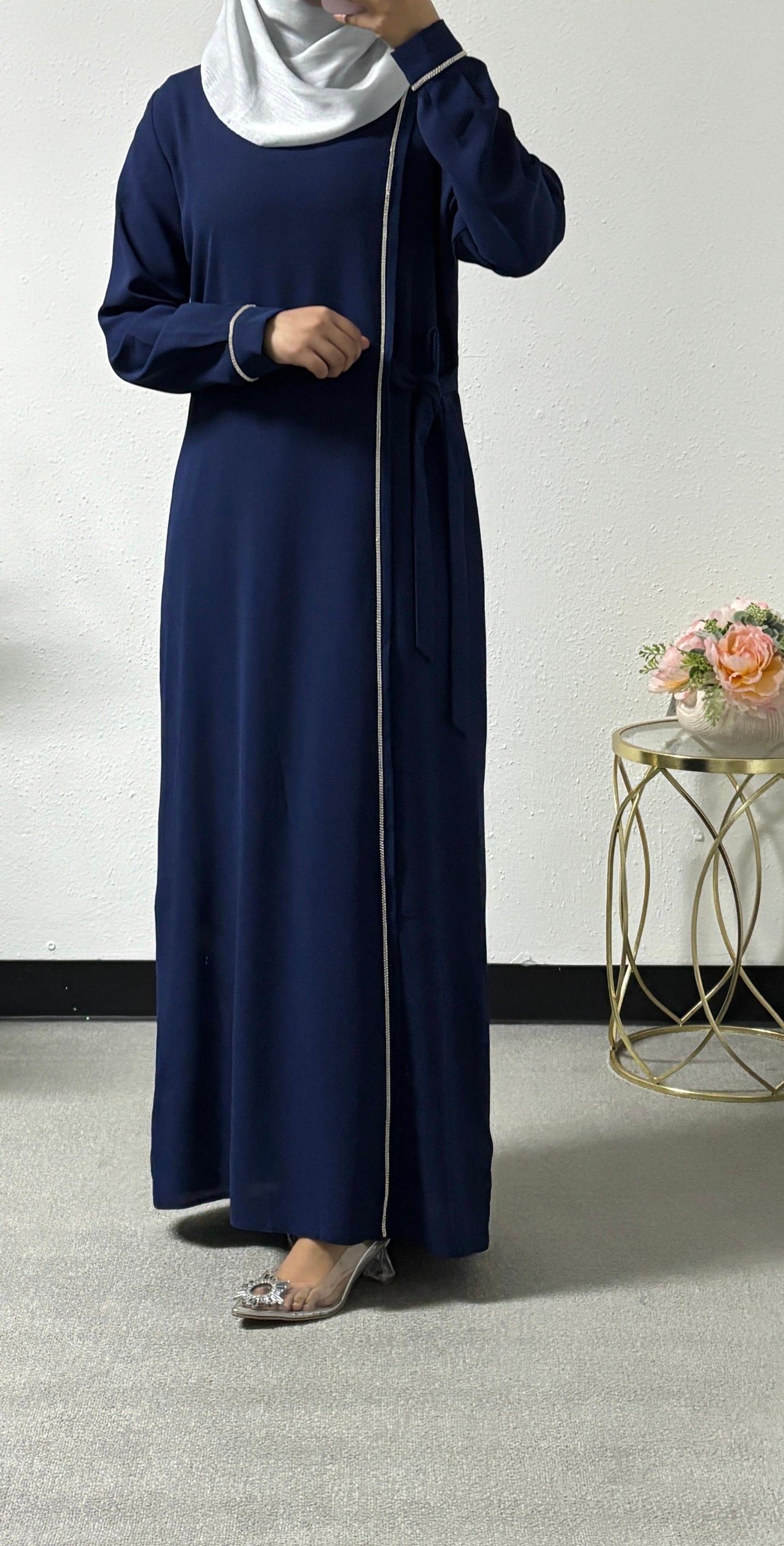 Beaded chiffon dress
