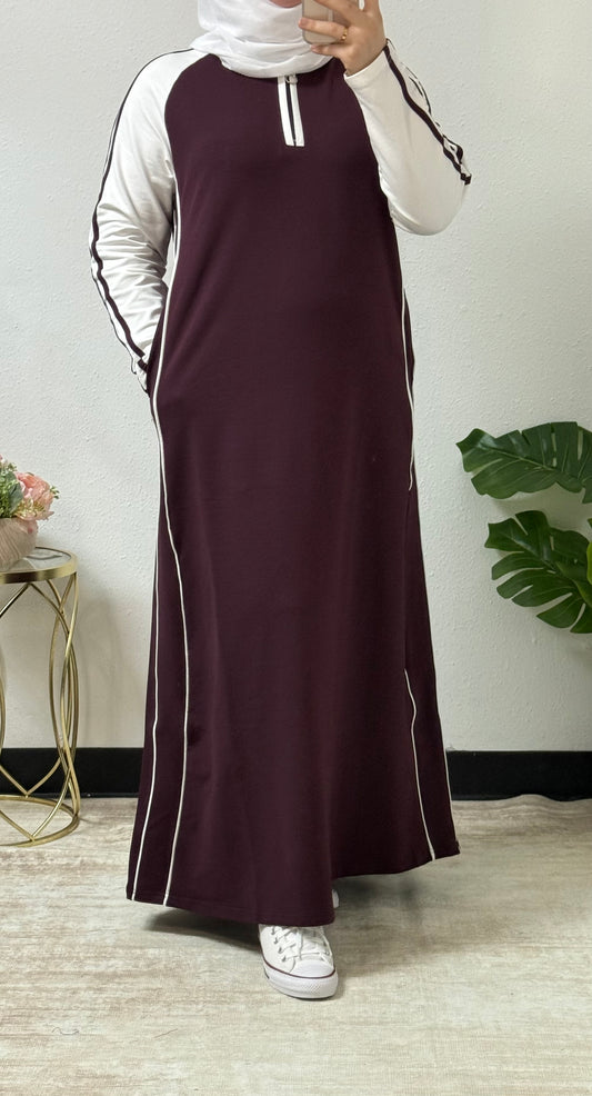 Sporty Chic Tracksuit Dress