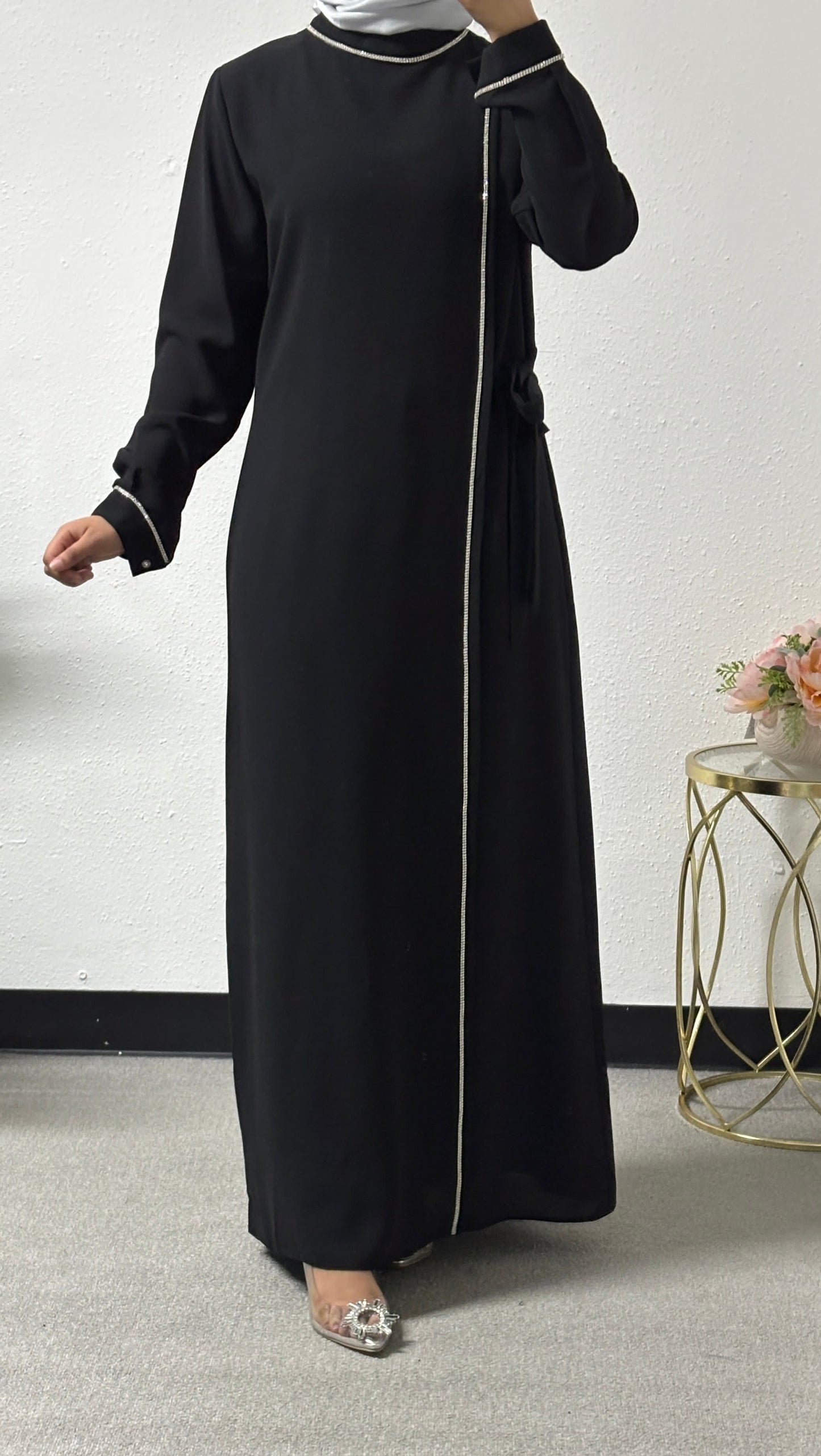Beaded chiffon dress