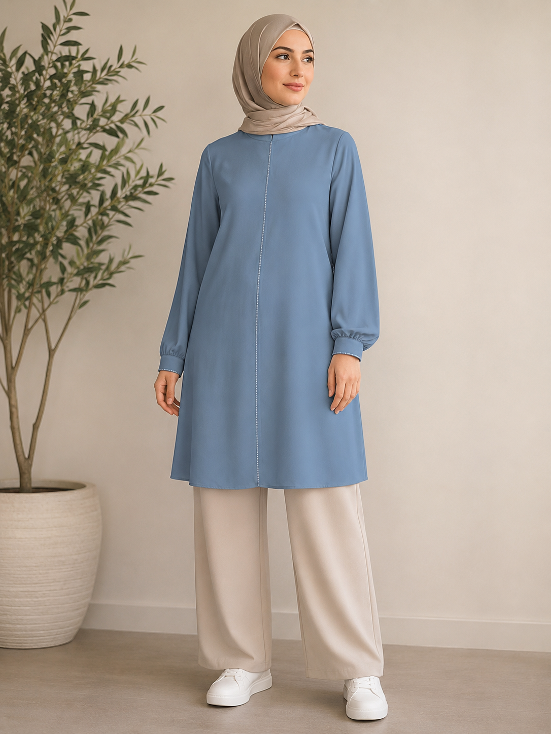 Petite Studs Tunic Top