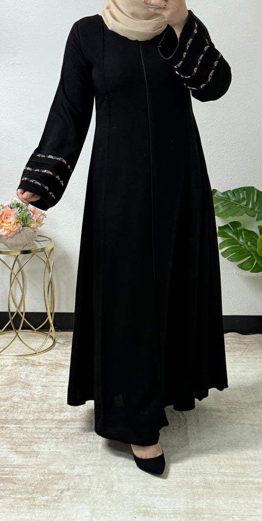 Embellished Rhinestone Abaya