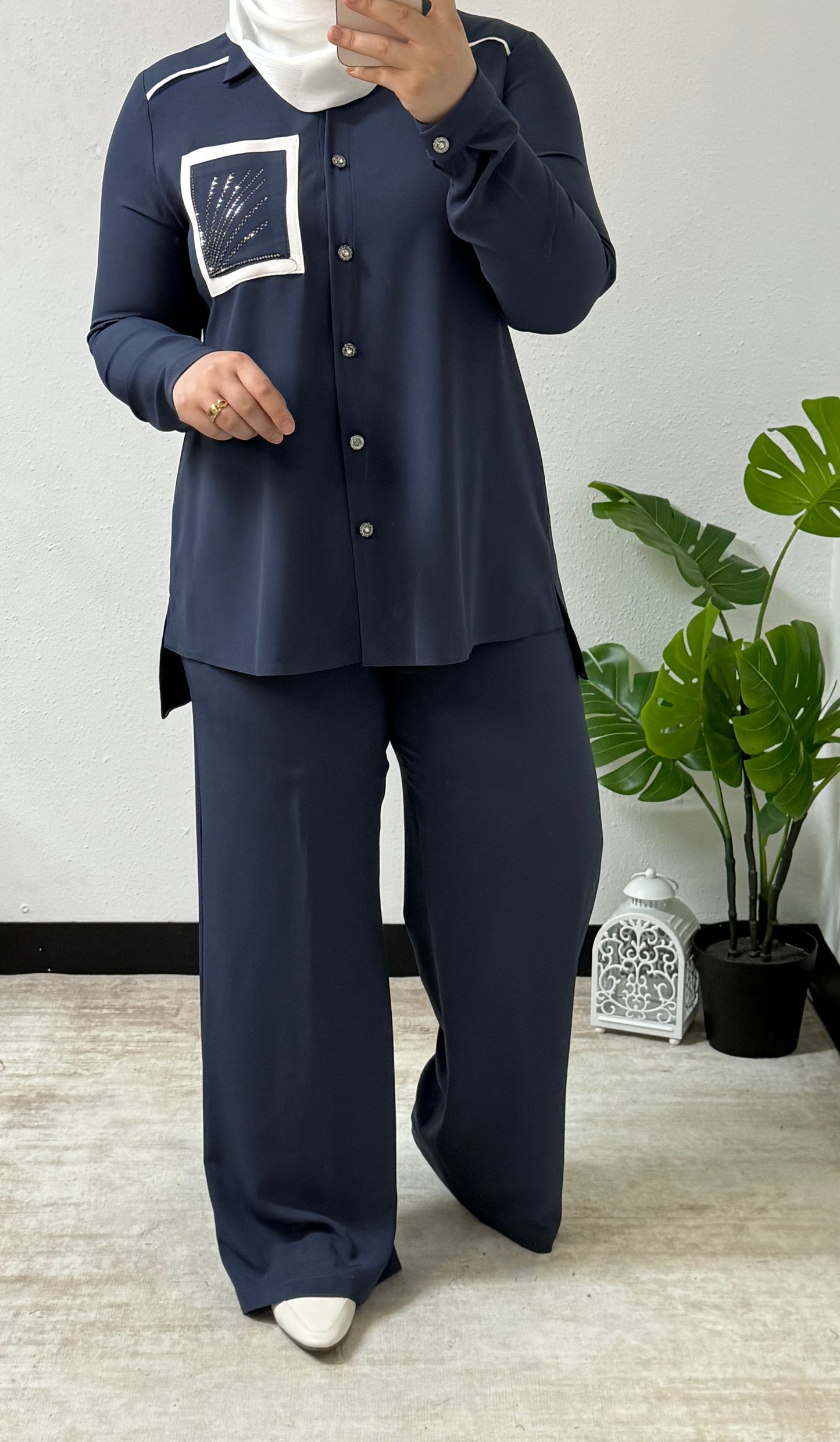 Diamond Detail Two-Piece Set