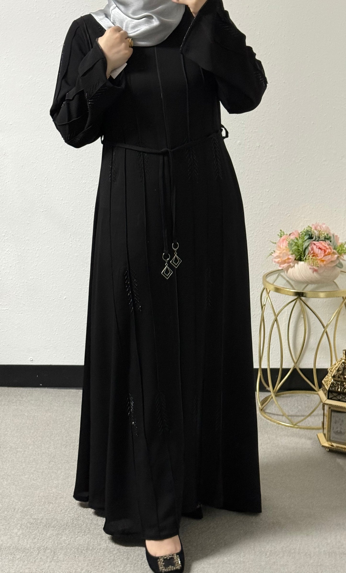 Beaded abaya