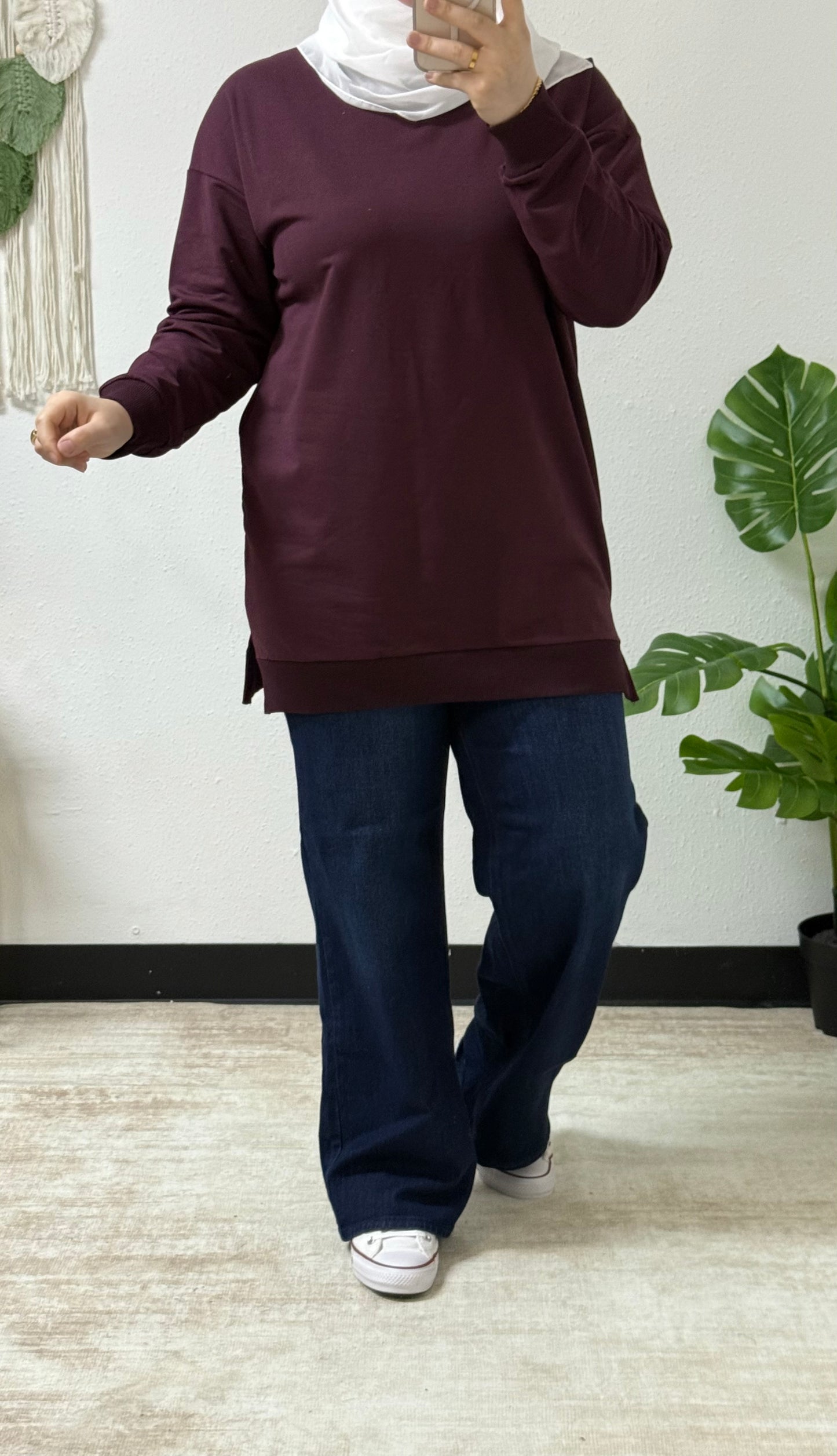 Simple Cotton Sweatshirt