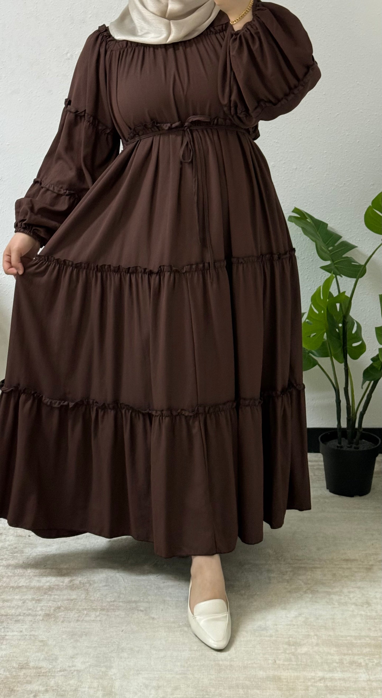 Cotton Ruffled Dress