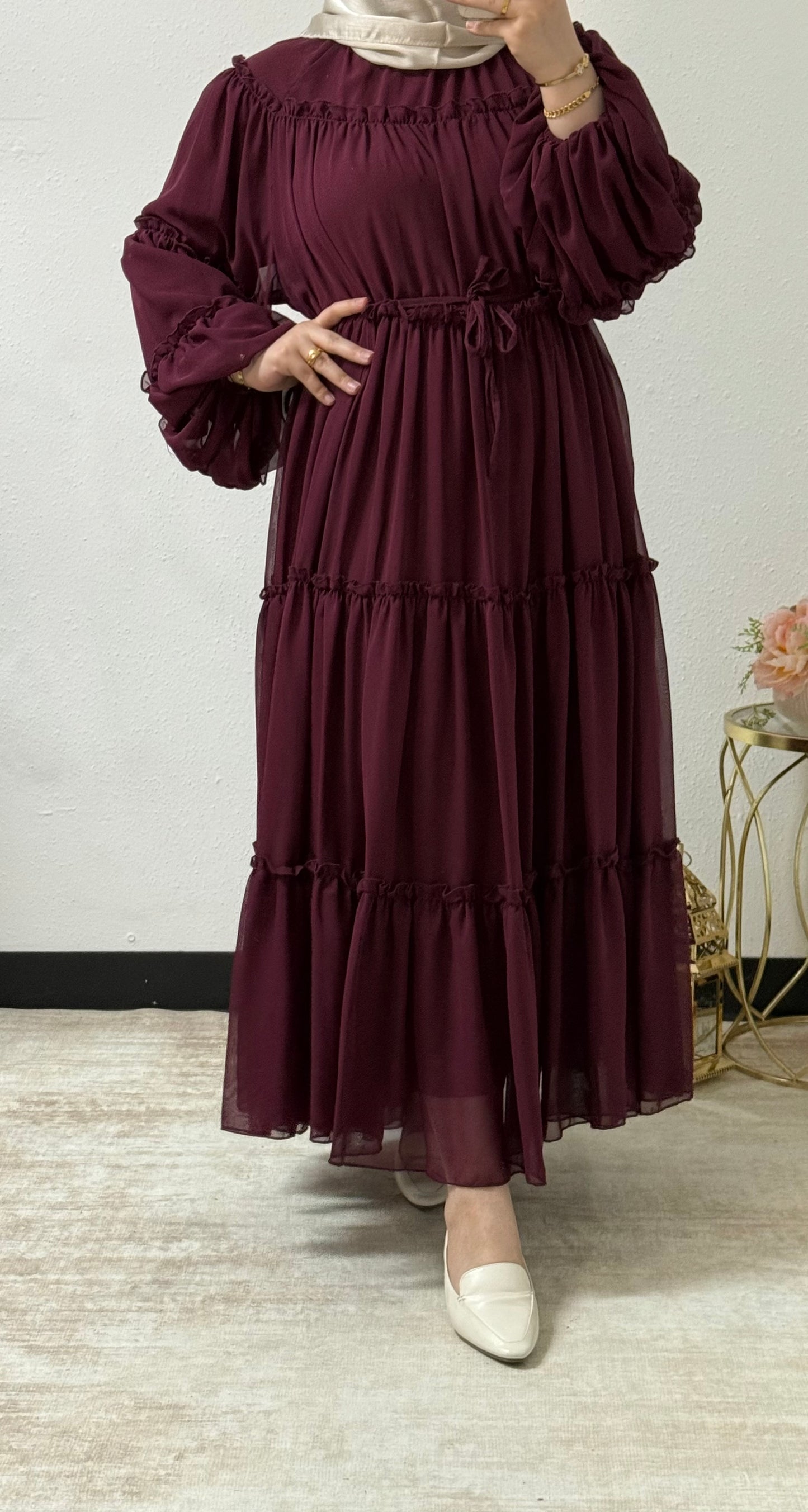 Layered Ruffle Detail Dress