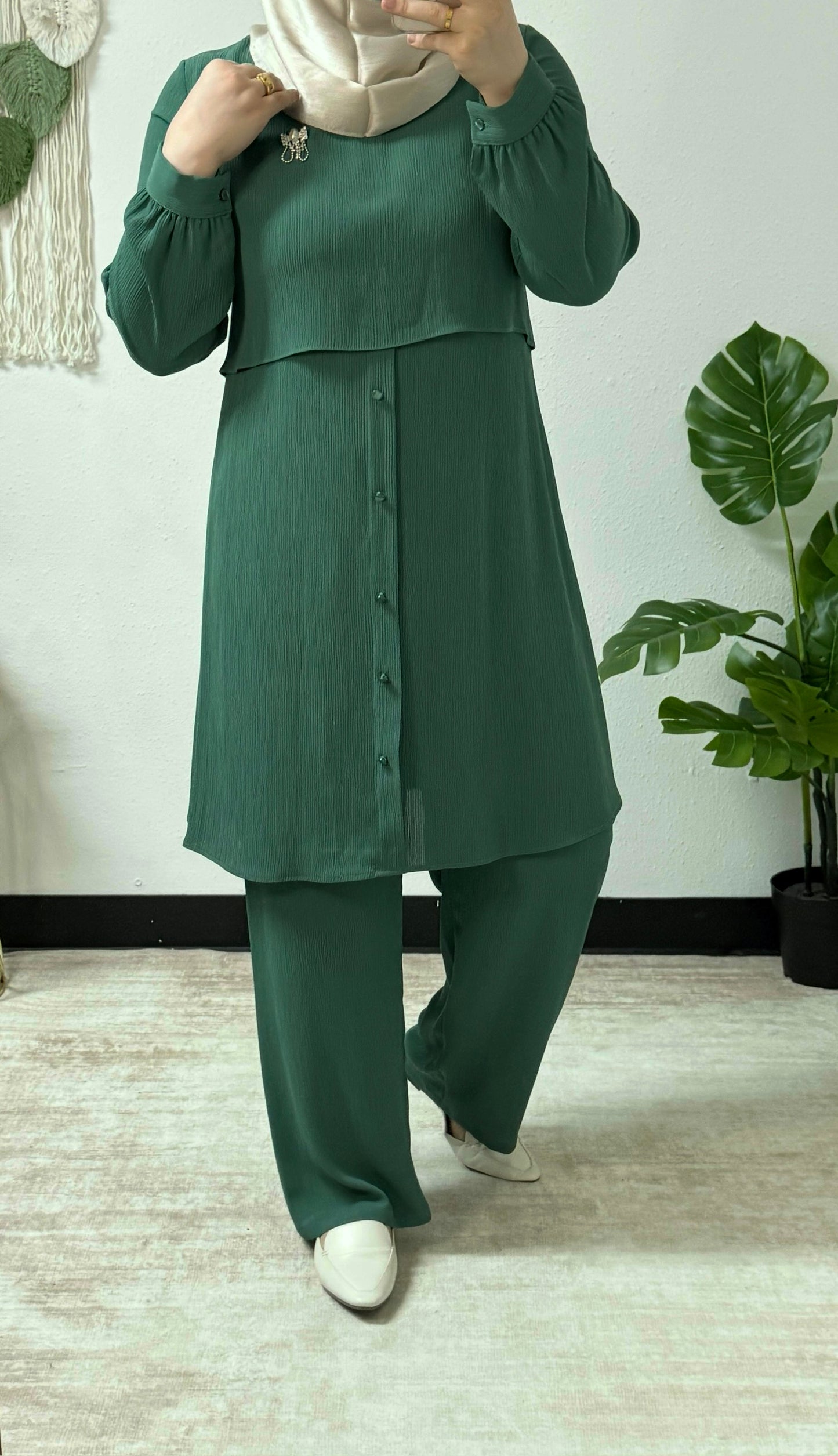 Pleat Effect Co-ord Set