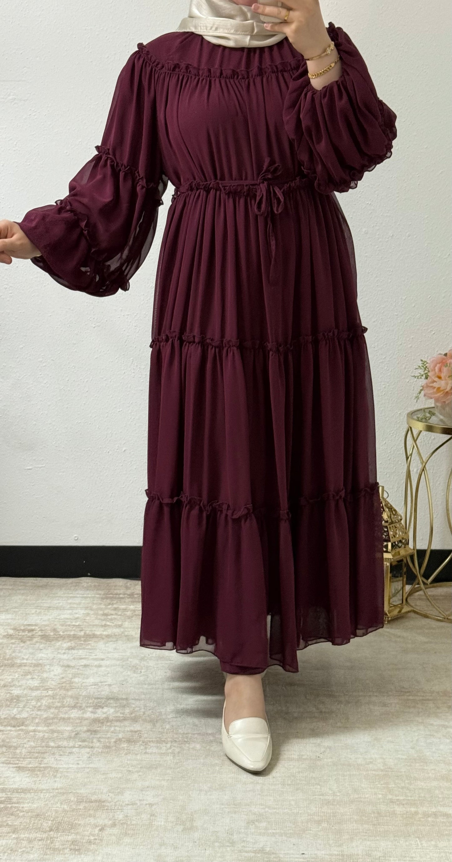 Layered Ruffle Detail Dress