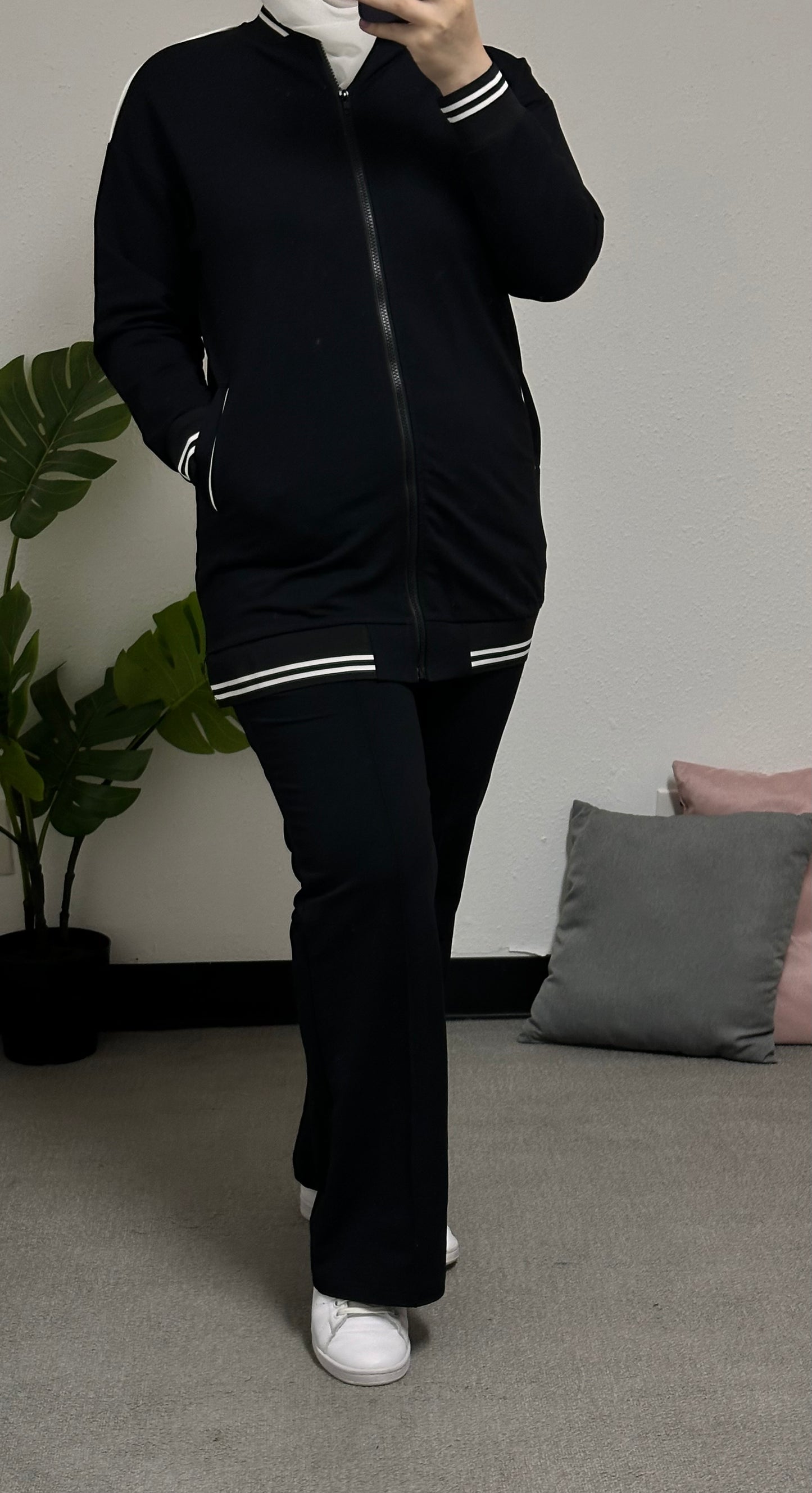 Two-piece cotton Tracksuit set