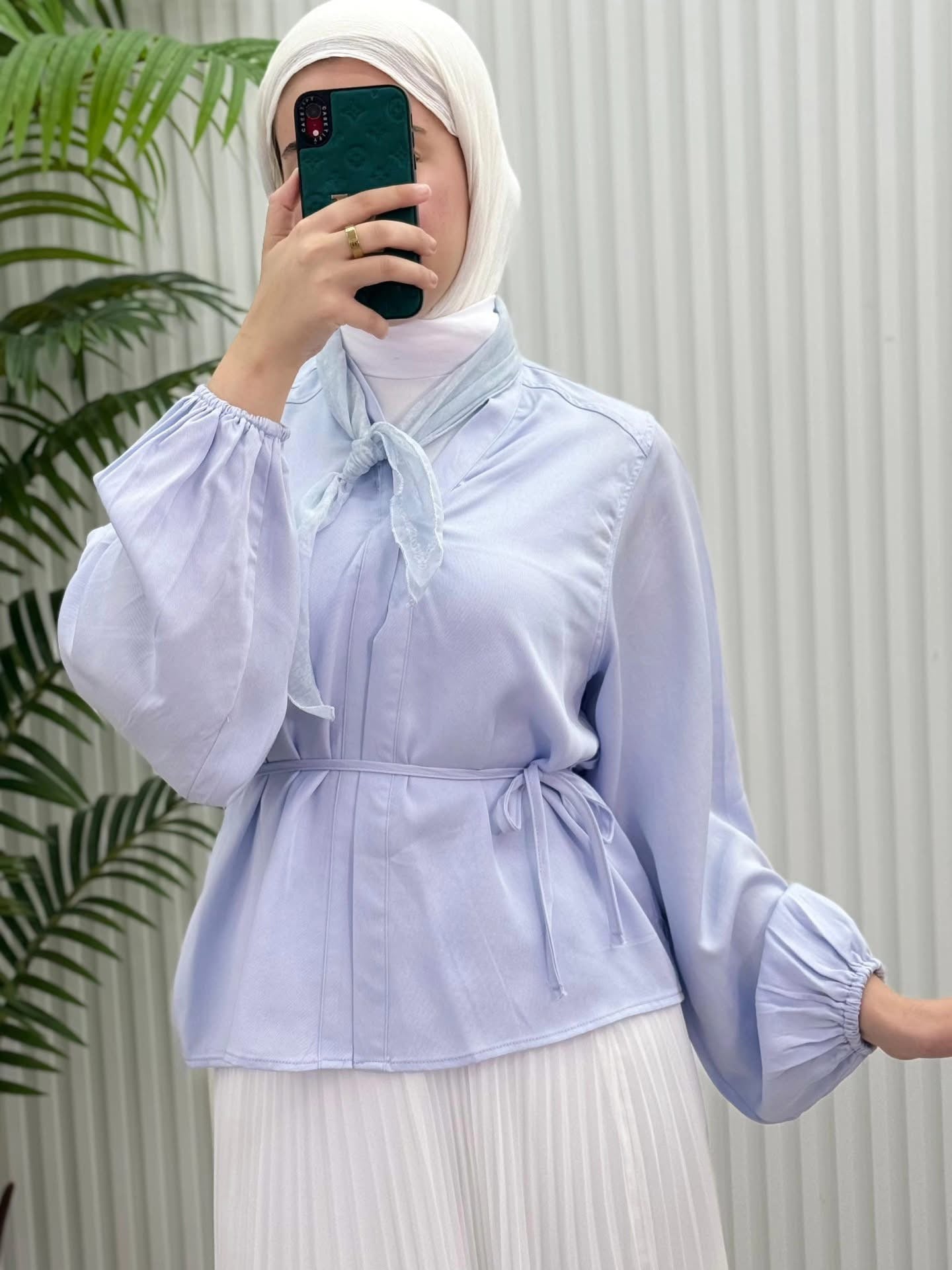 Pleated Pastel Skirt Set