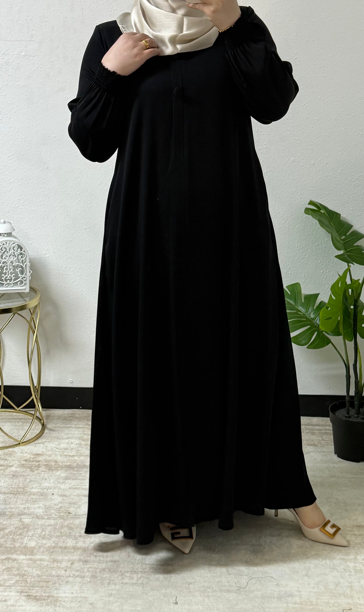 Classic Button Abaya