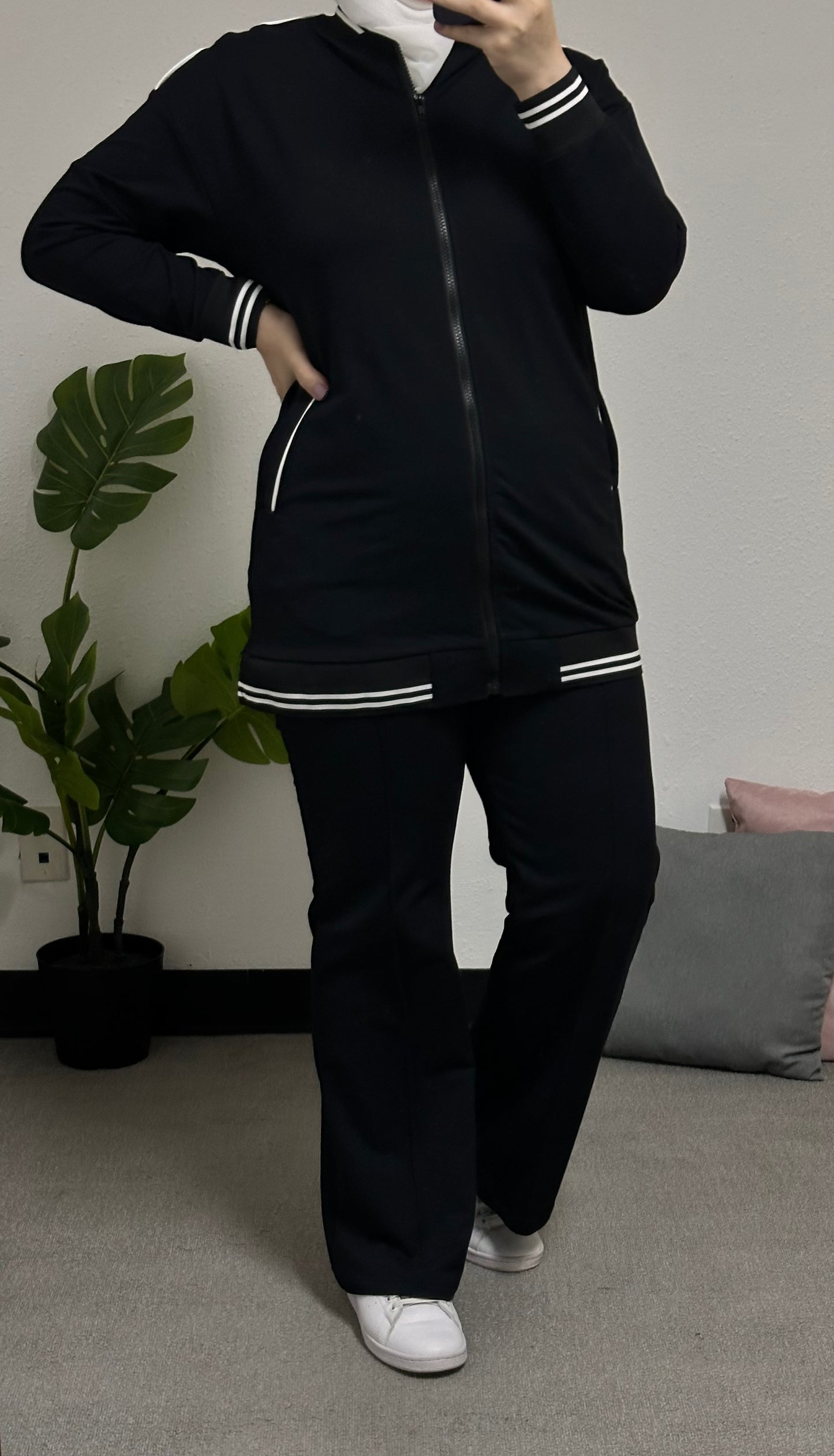 Two-piece cotton Tracksuit set