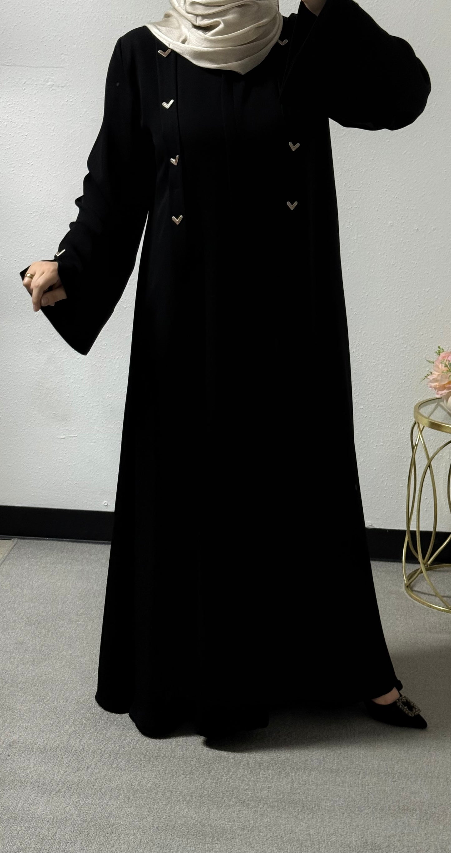 Heart detail abaya