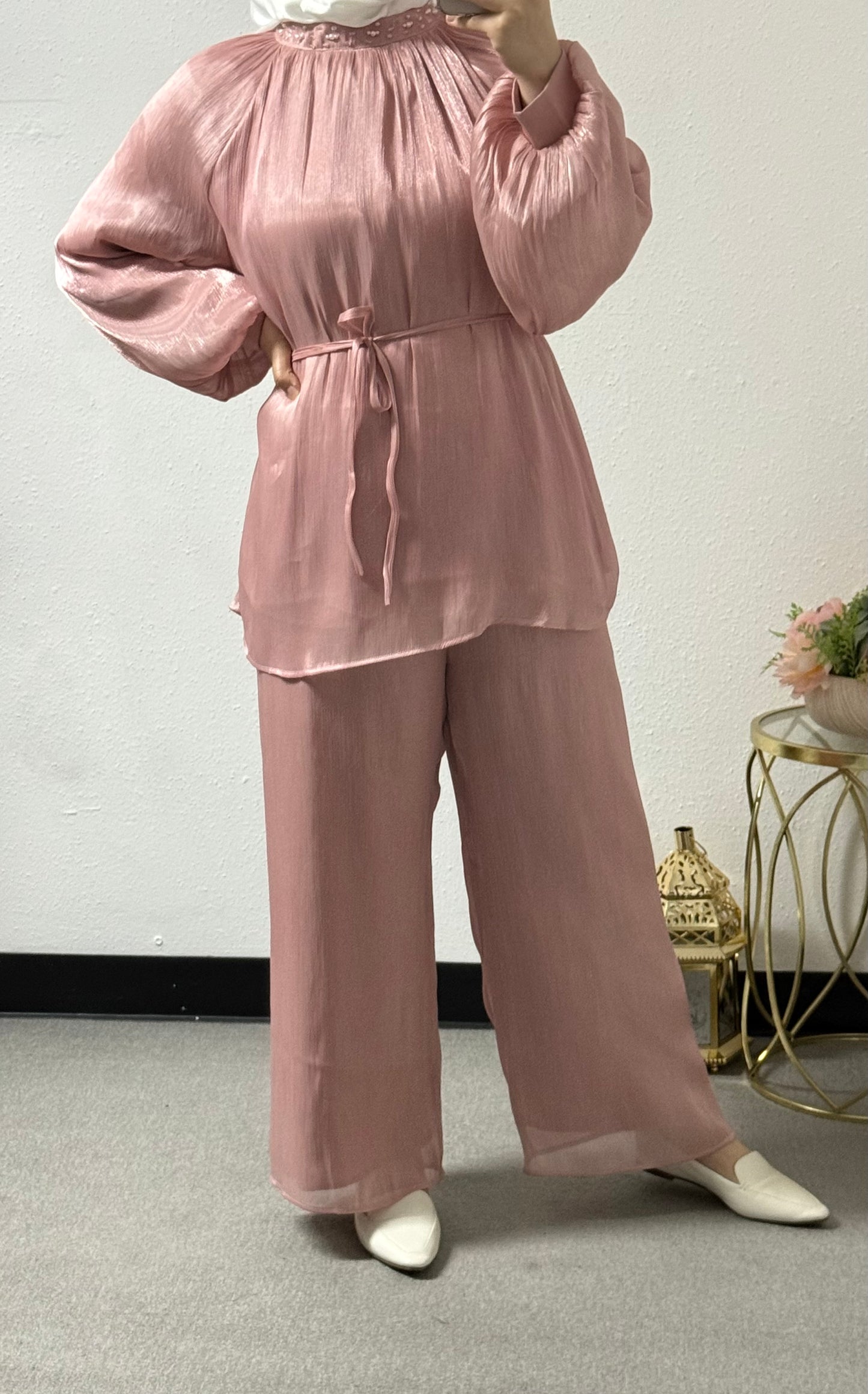 Eid Two-Piece Set with Blouse and Pants