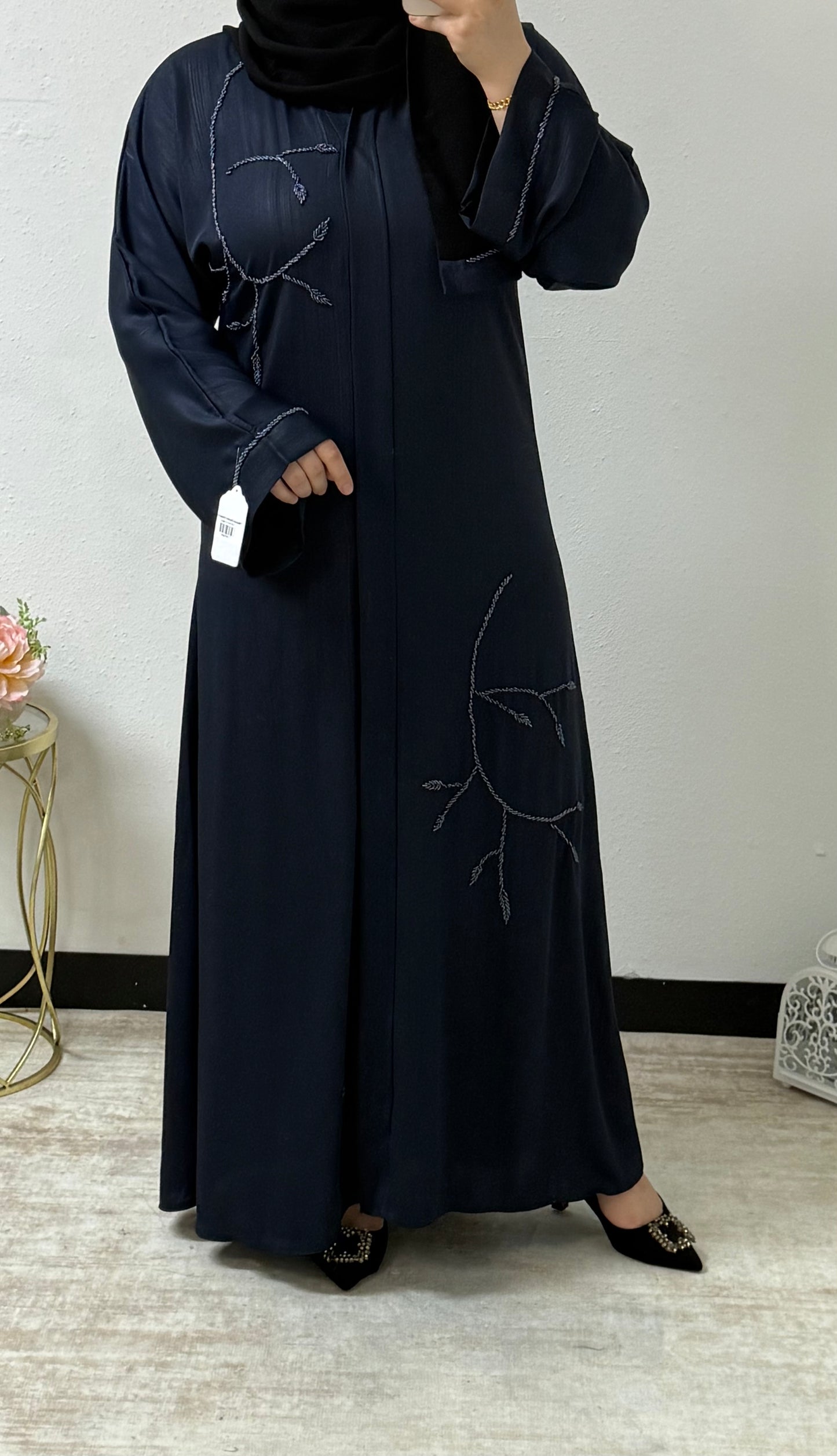 Delicate Beaded Abaya/Hijab