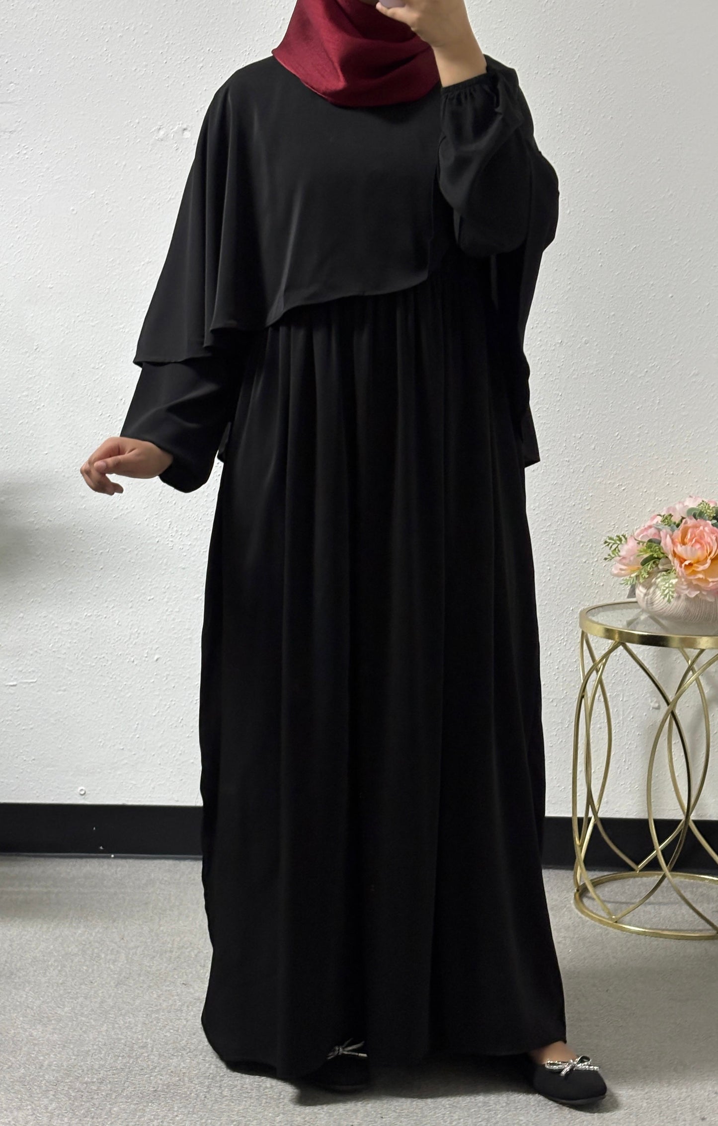 Butterfly style cape dress
