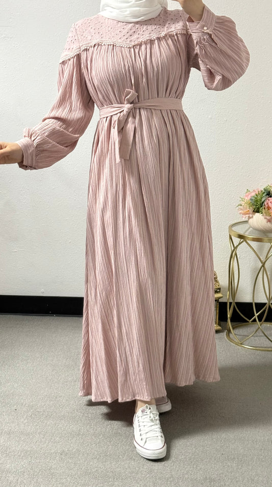 Quilted Linen Dres