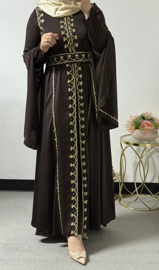 Embellished eid abaya