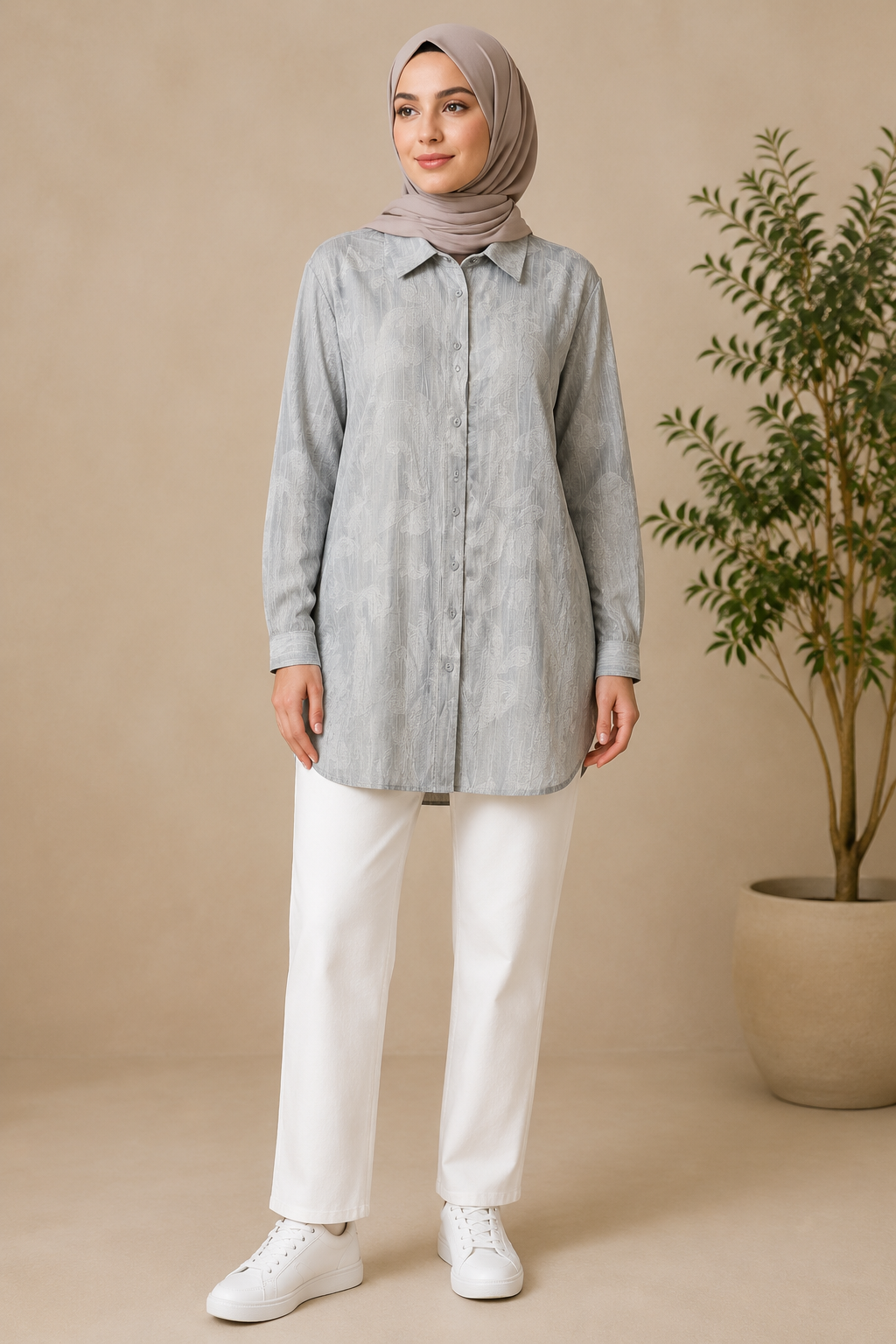 Cotton Engraving Shirt