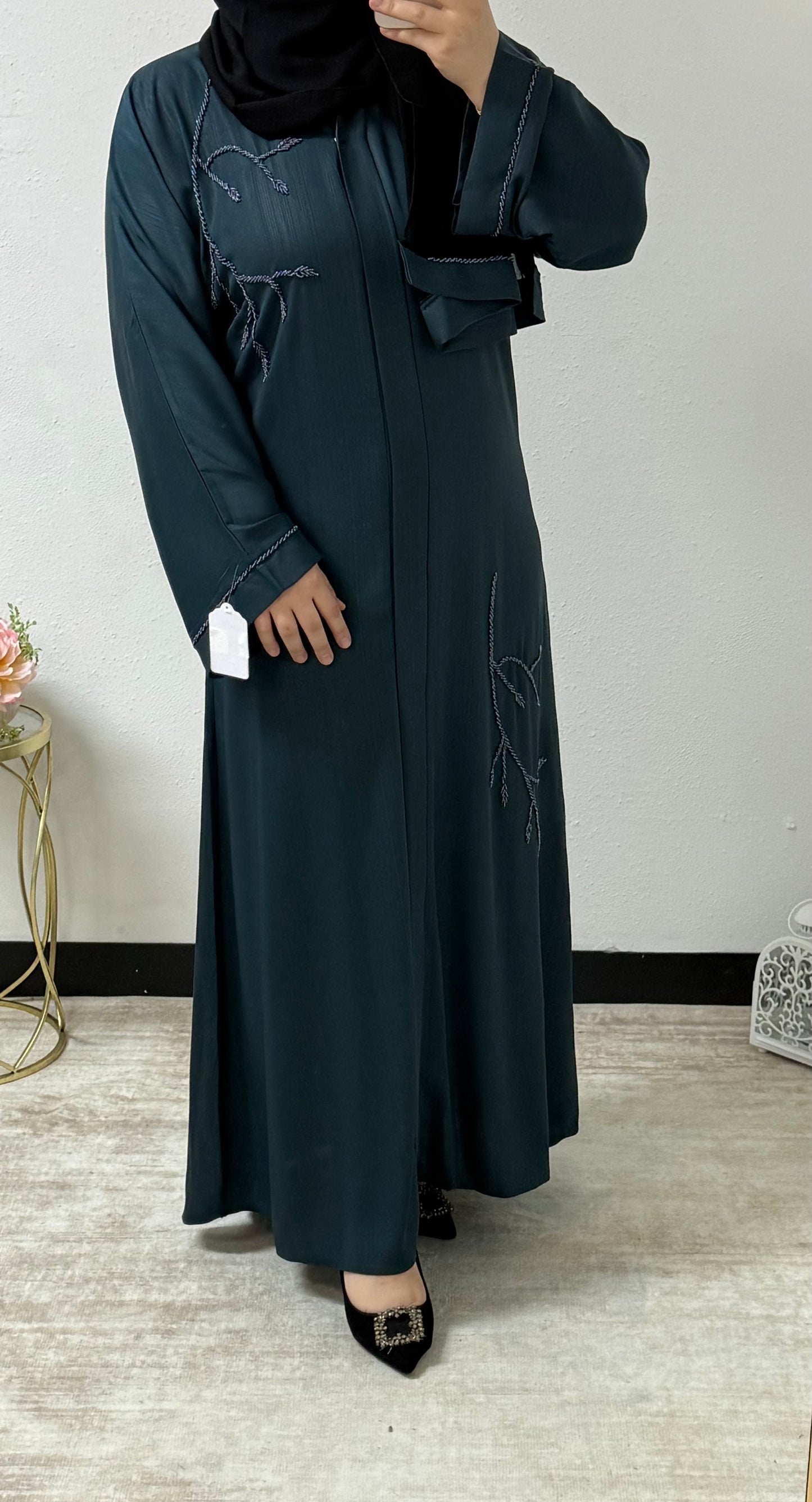 Delicate Beaded Abaya/Hijab