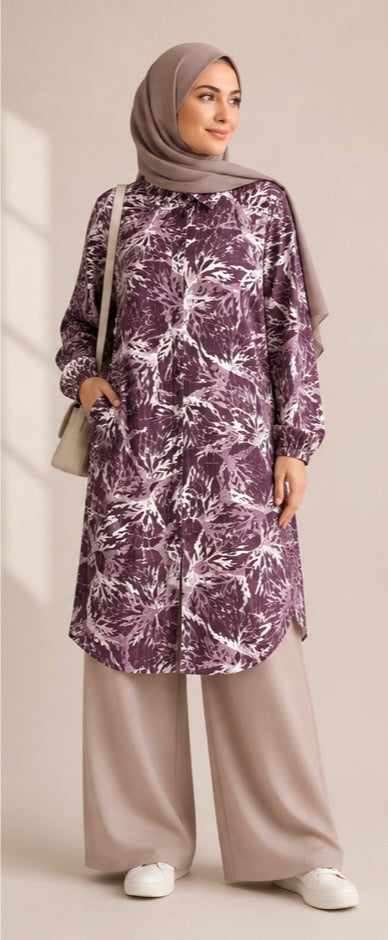 Linen Forest Print Shirt