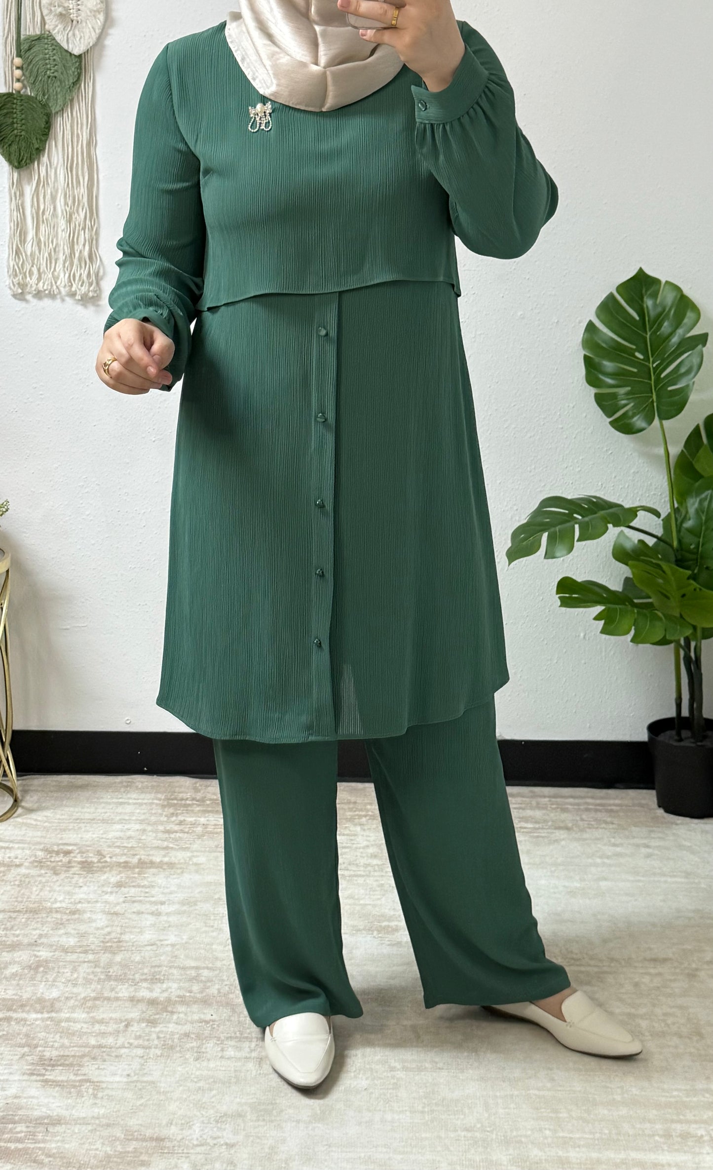 Pleat Effect Co-ord Set