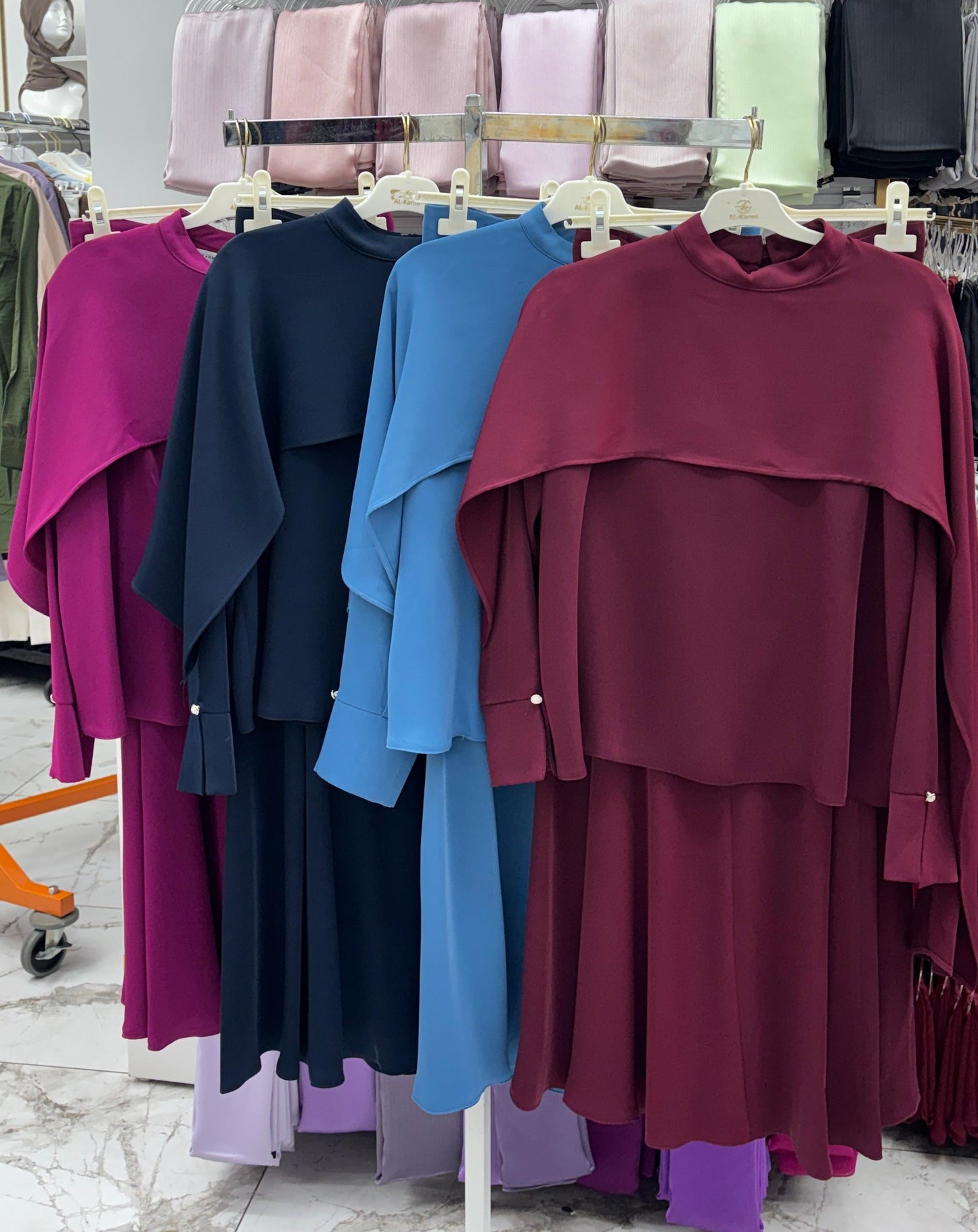 Two Pieces Plain Skirt Set  ￼