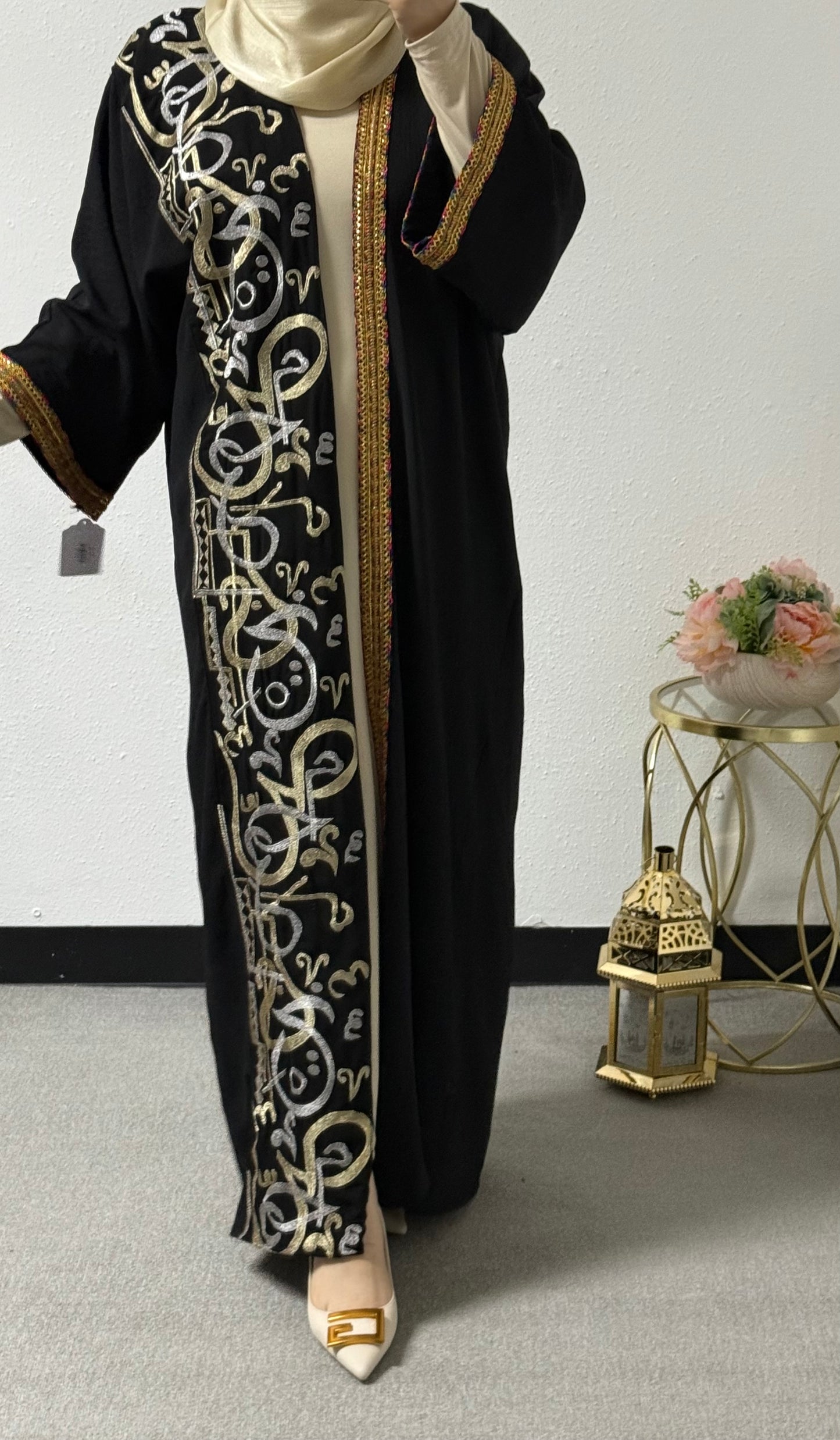 Ramadan colorful lace abaya