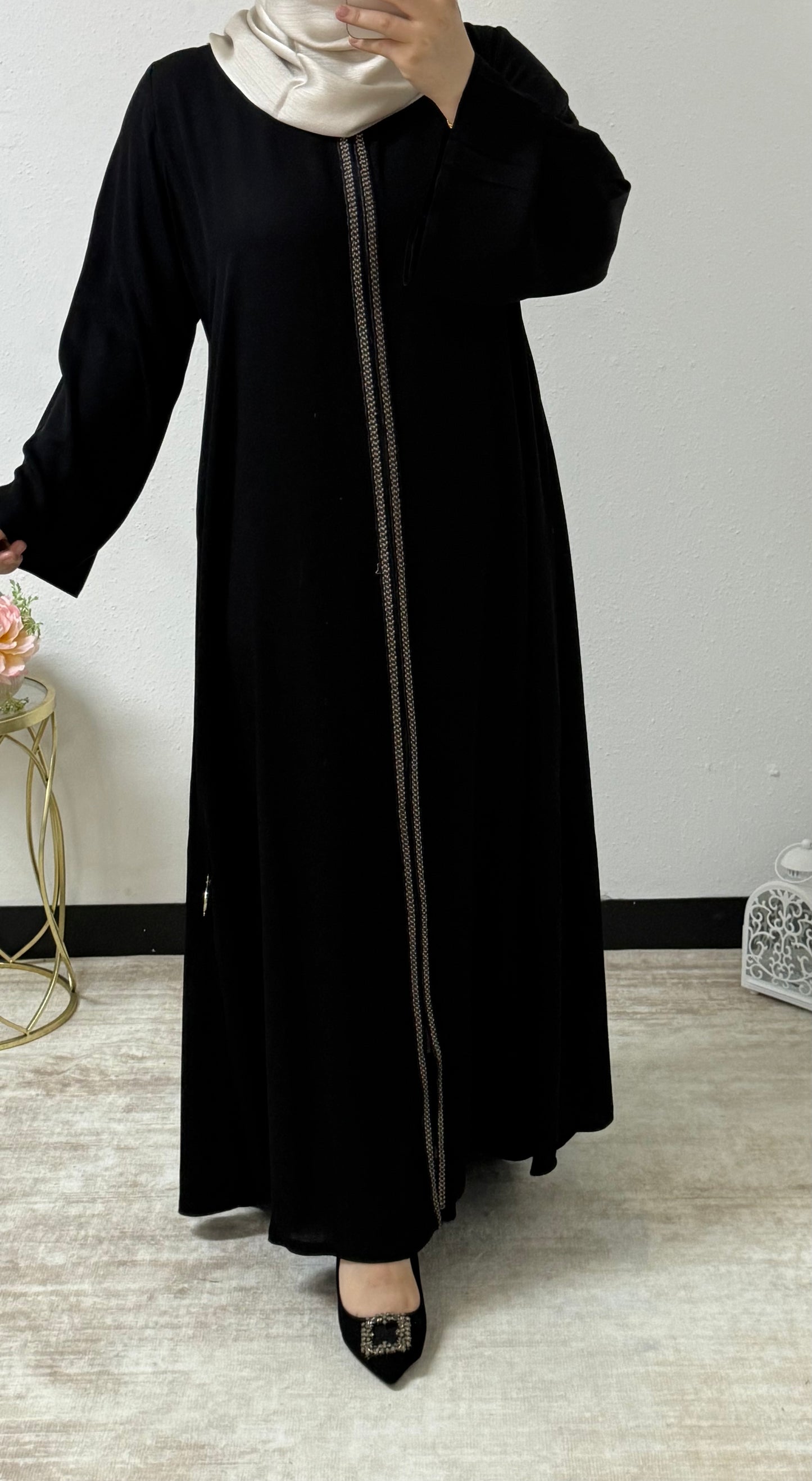 Shimmer Lace Abaya