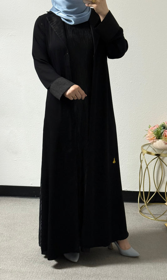 Two-piece blazer style abaya set