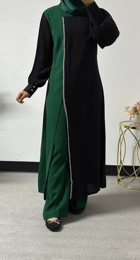 Two-pieces detailed sleeves set