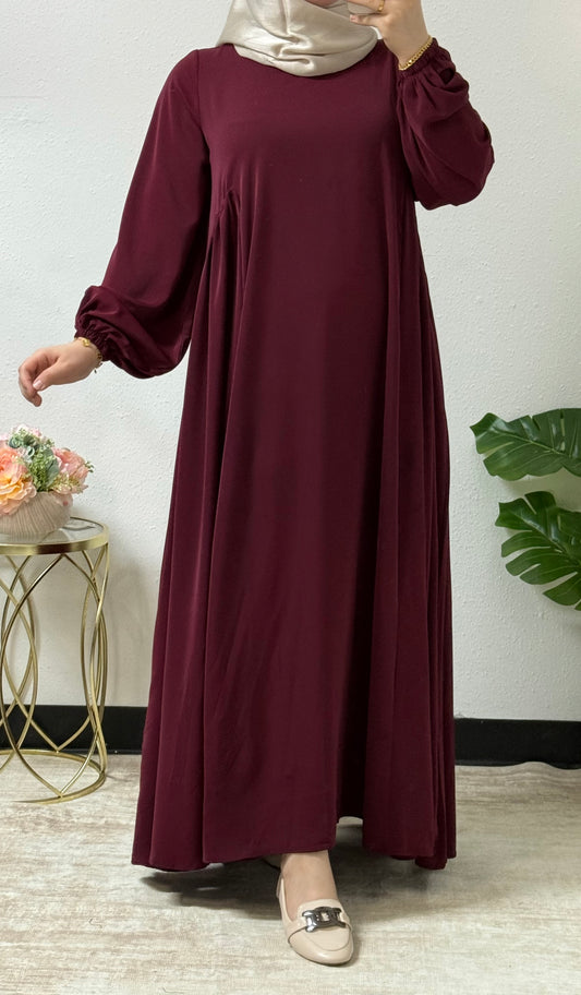 Simple side ruffle dress