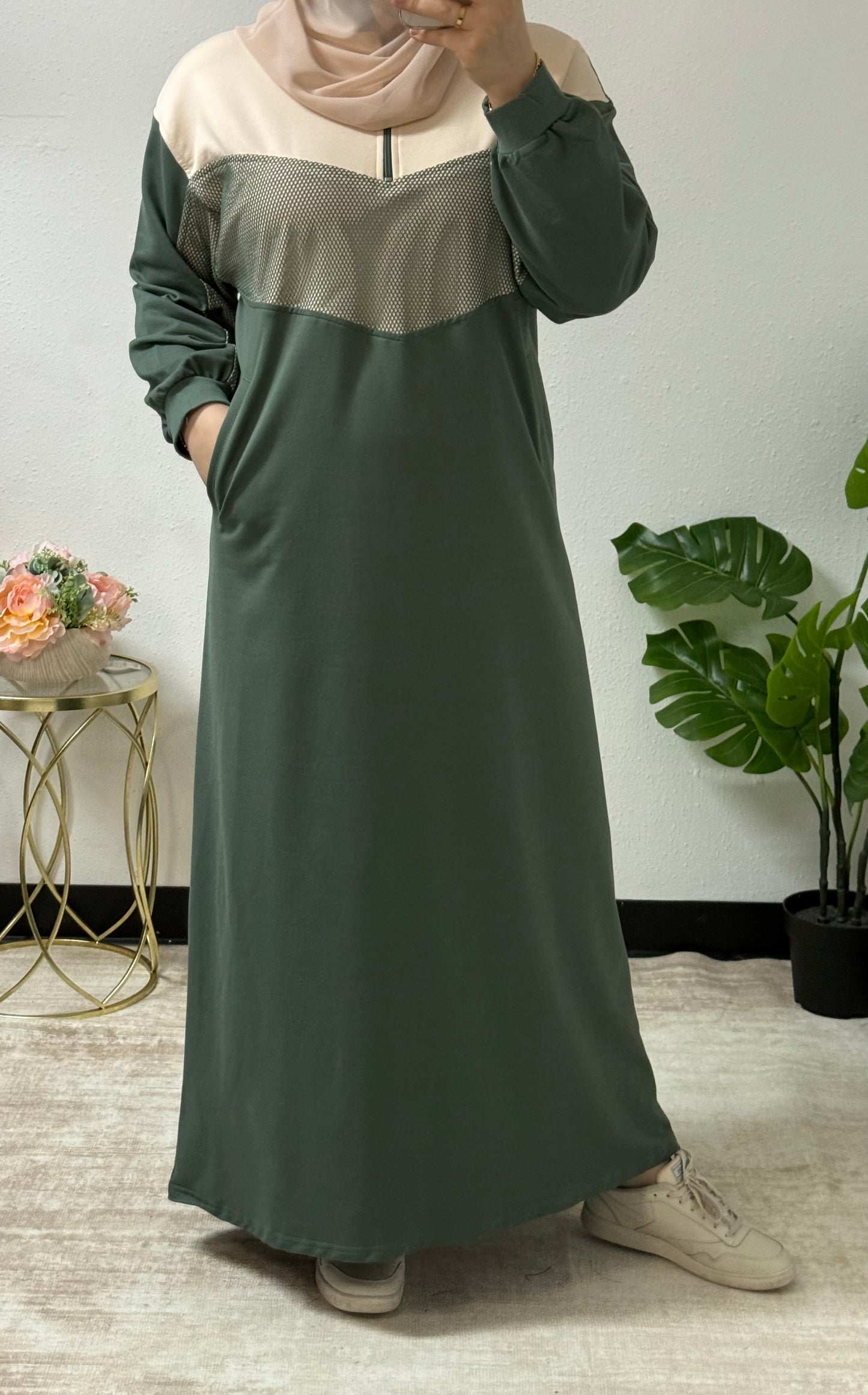 Sporty net dress